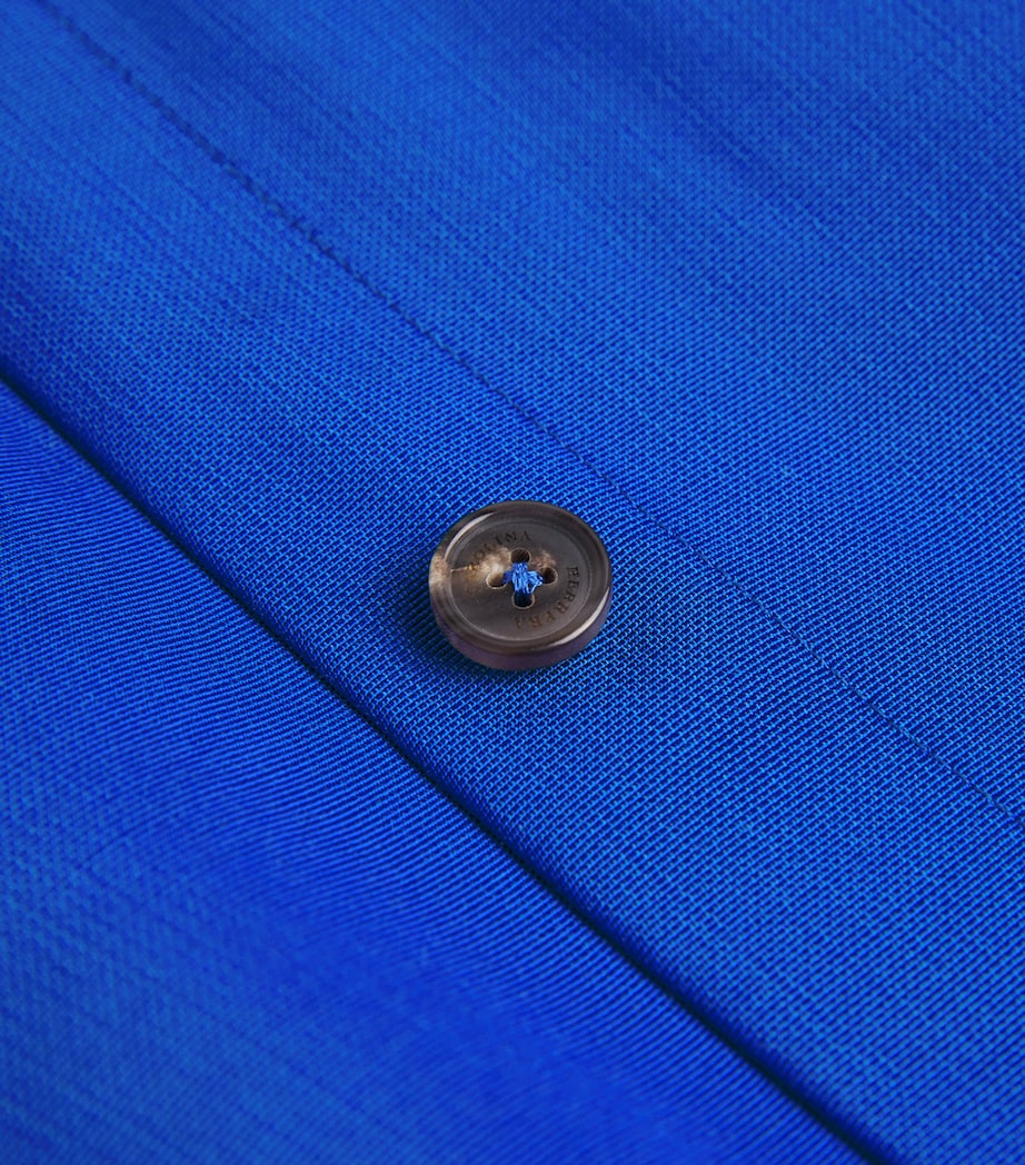 Cotton-Blend Oversized Shirt 028 ULTRAMARINE Image 5