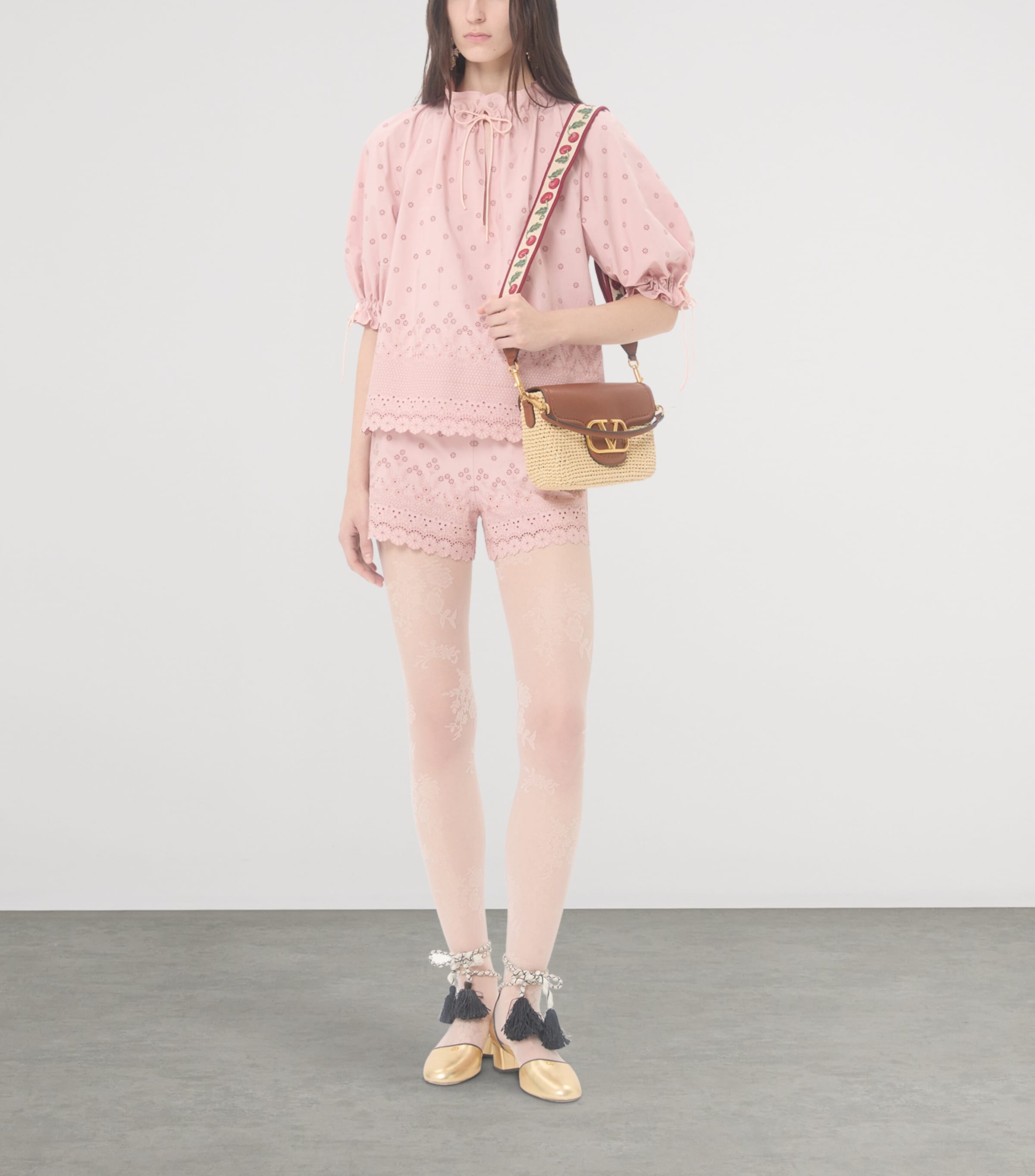 Valentino Garavani Raffia Alltime Shoulder Bag Image 6