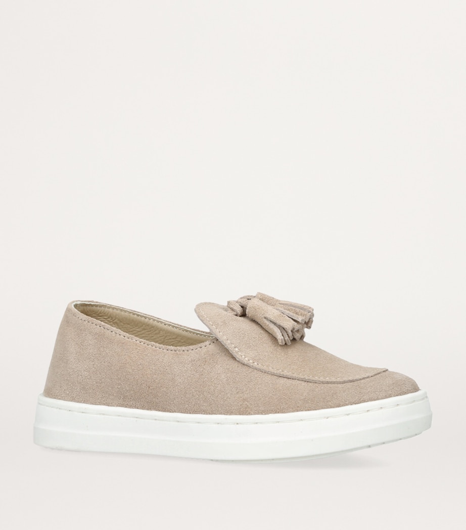 Suede Tassel Loafers BEIGE Image 3