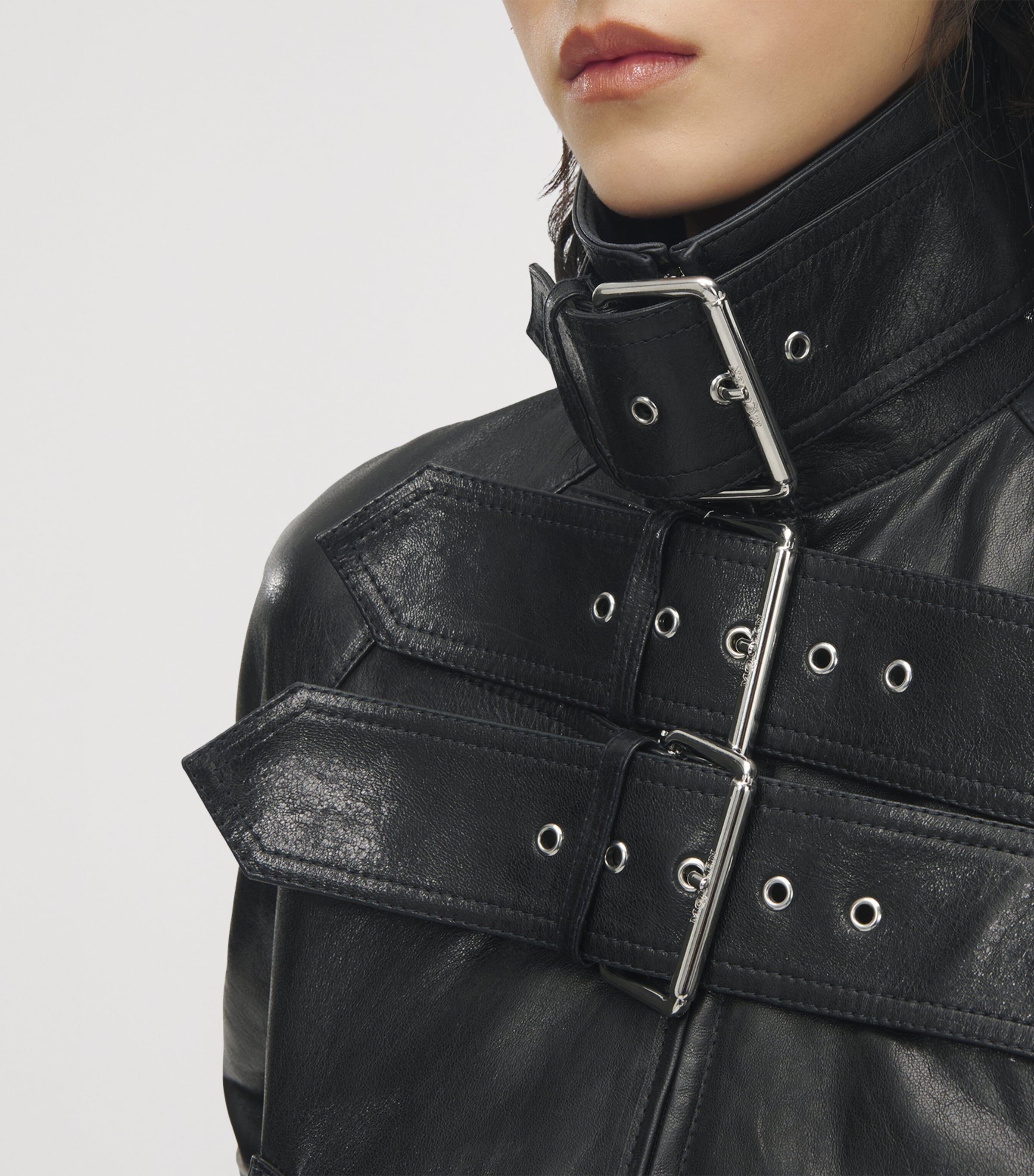 Leather Bomber Jacket 1000 Image 7