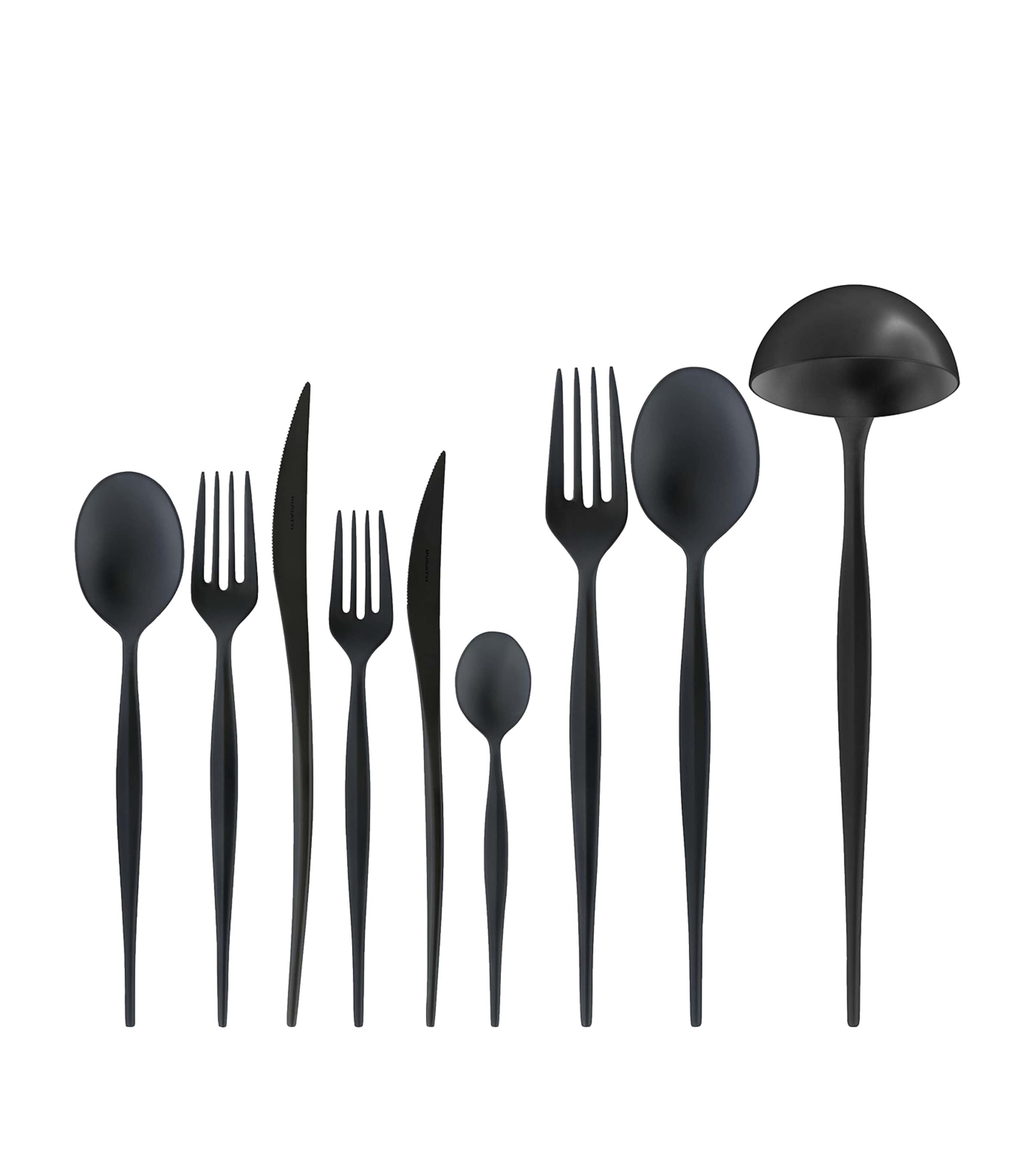 Stainless Steel Natura 45-Piece Cutlery Set BLACK Image 1