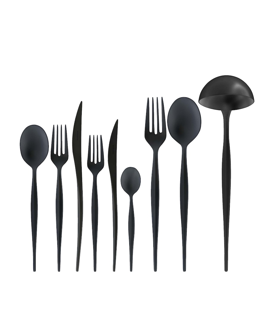 Stainless Steel Natura 45-Piece Cutlery Set BLACK Image 1