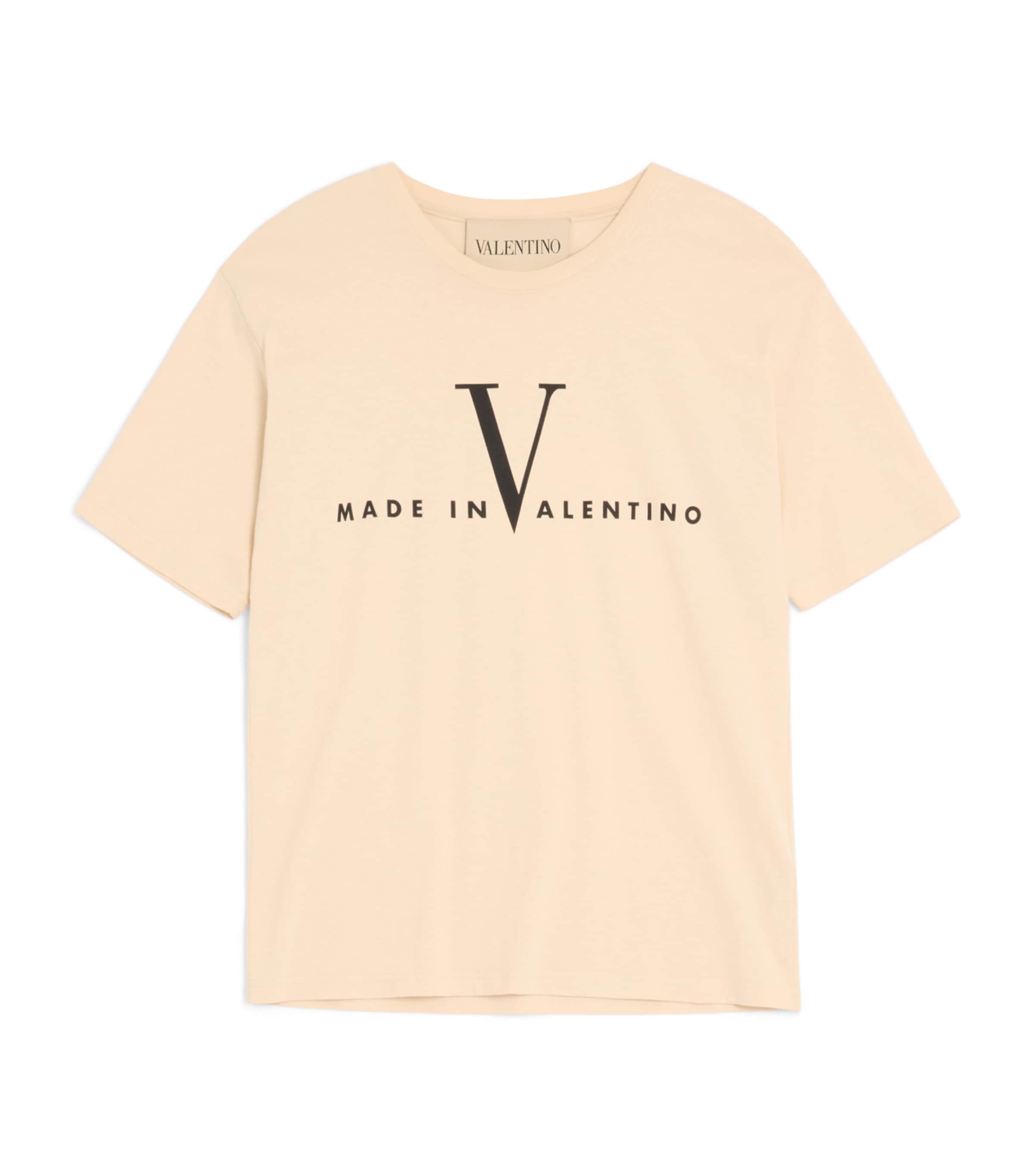Valentino Garavani Multi Cotton Made in Valentino Logo T-Shirt