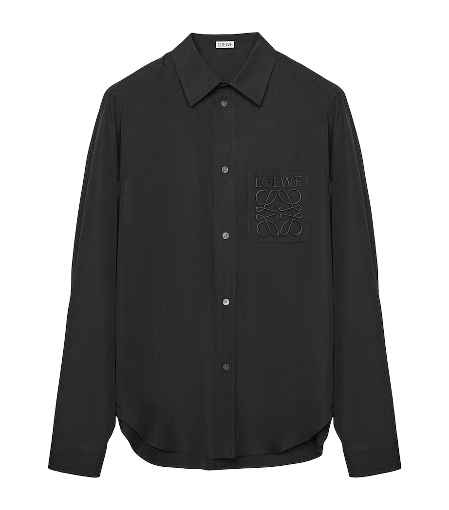 Cotton Anagram Shirt BLACK Image 1