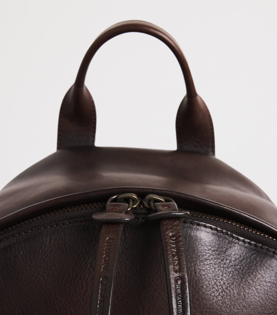 Officine Creative Leather Pack Backpack Testa Di Moro Image 6