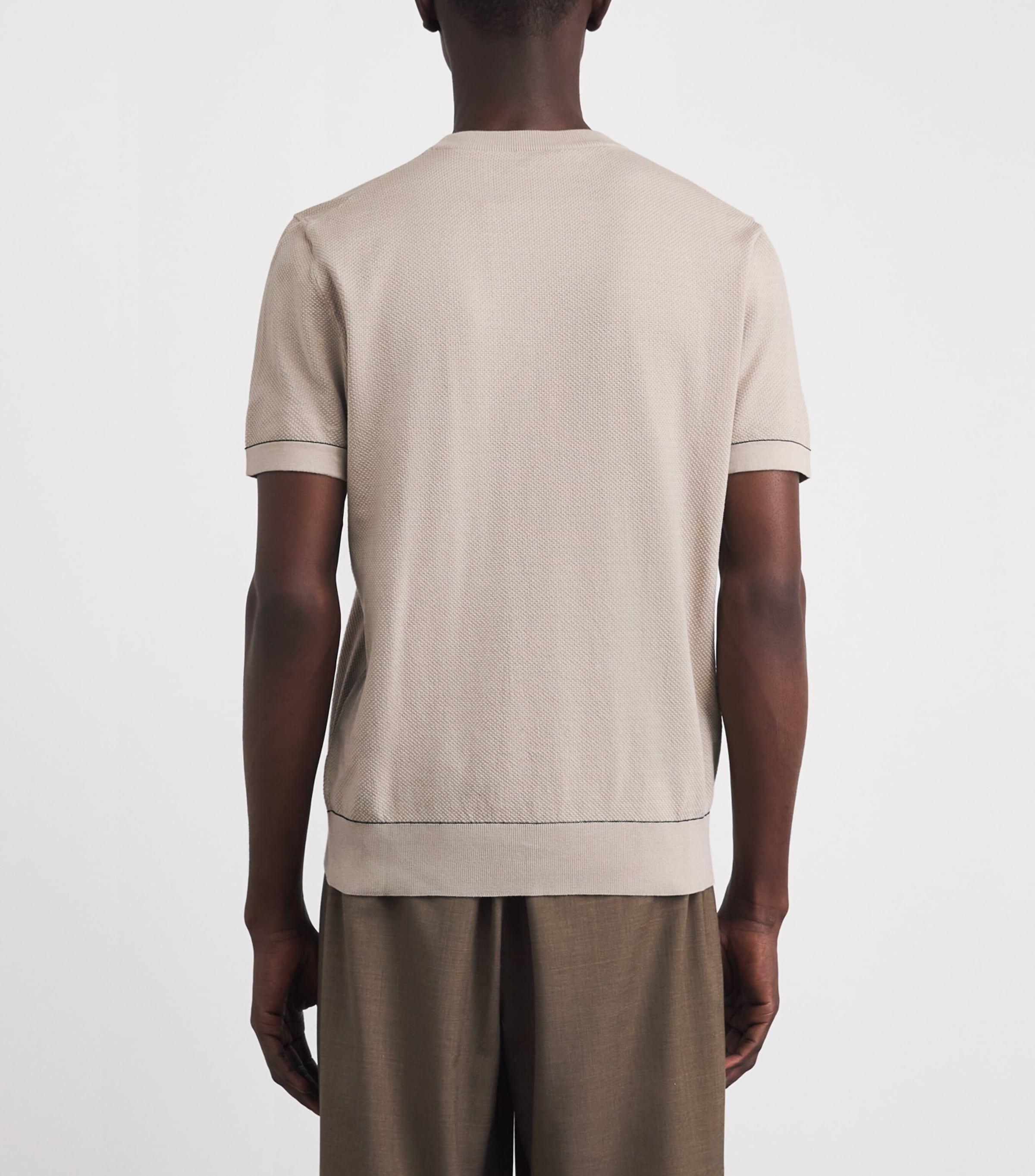 Brioni Mens Sea Island Cotton T-Shirt Image 5