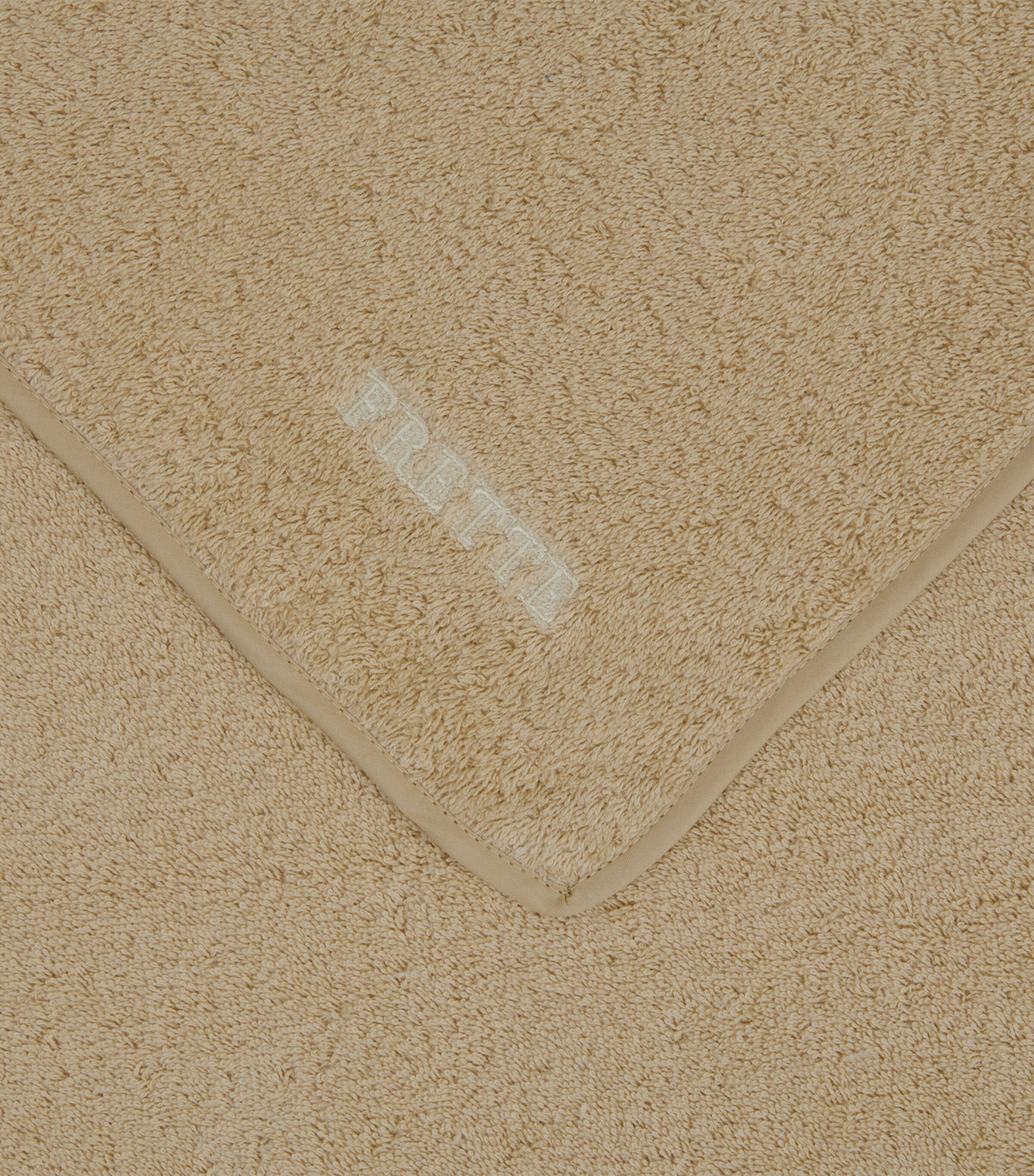 Frette Cotton Unito Wash Cloth (30cm x 30cm) Golden Beige Image 3