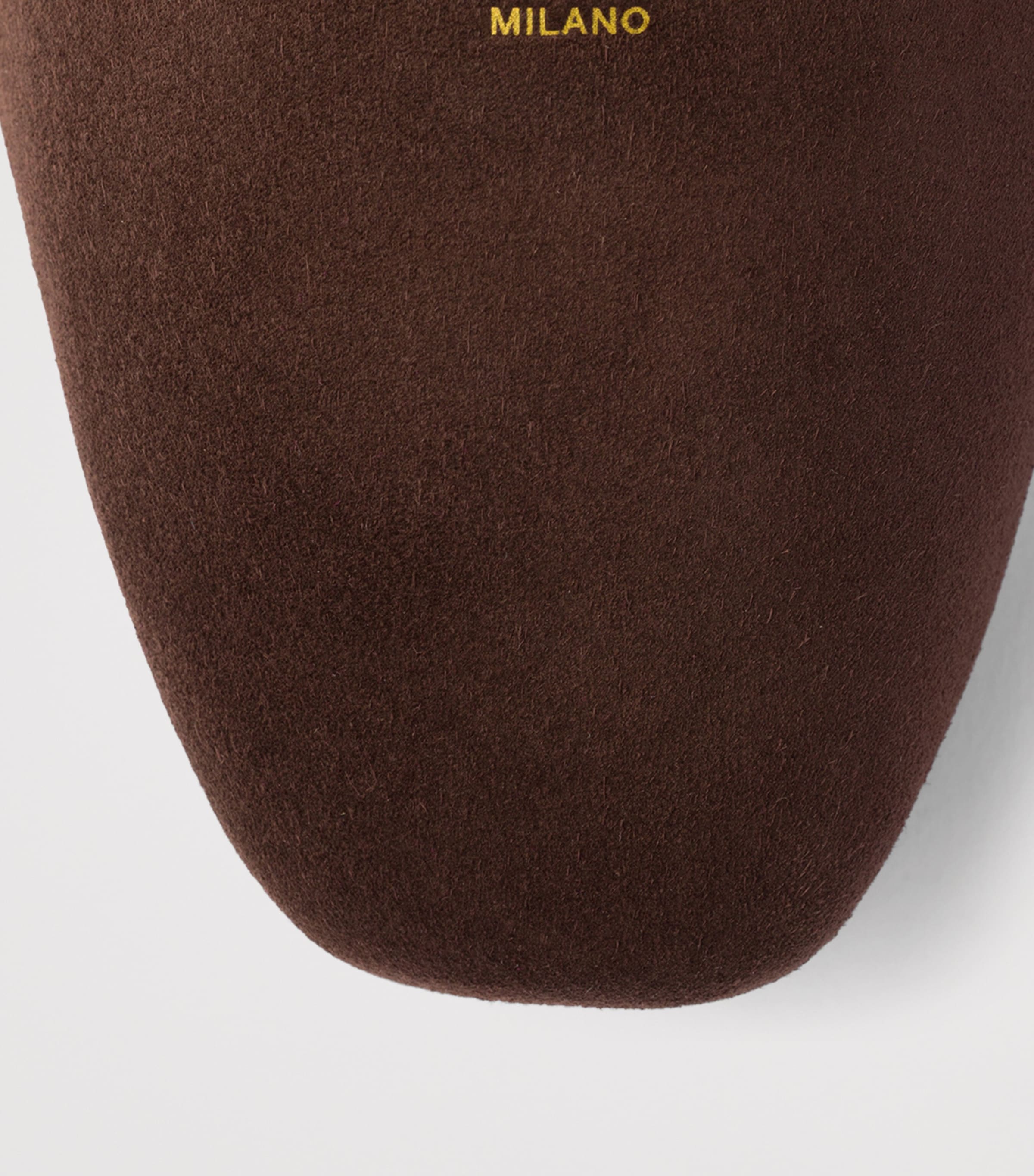 Prada Suede Logo Ballet Flats Brown Image 5