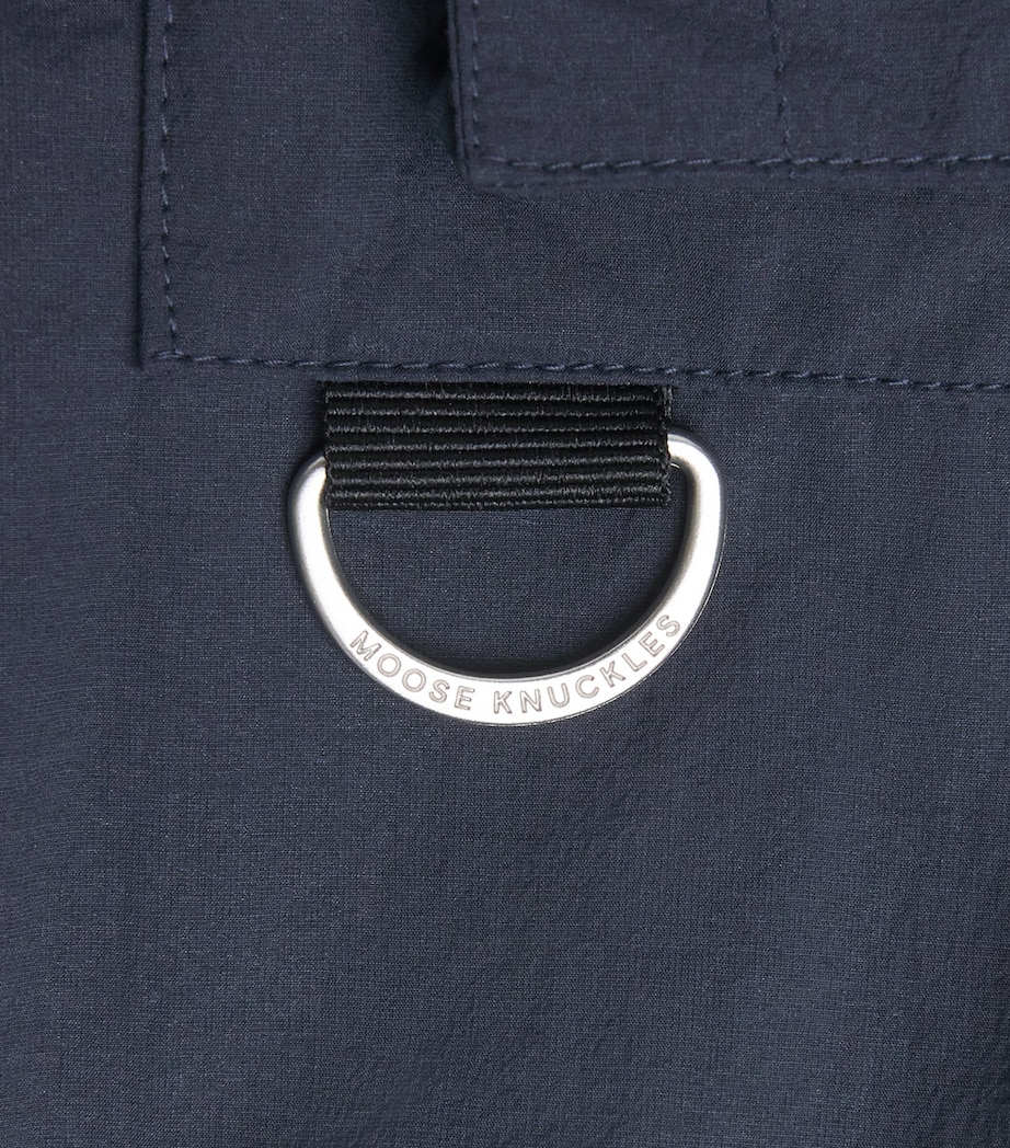 Courville Crinkle Bomber Jacket 833 NAVY Image 5