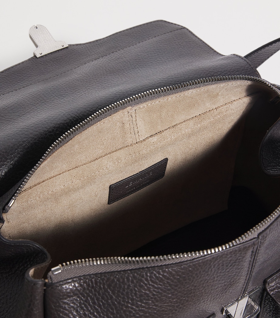 Medium Leather Gear Shoulder Bag GR104 DARK MINK Image 4