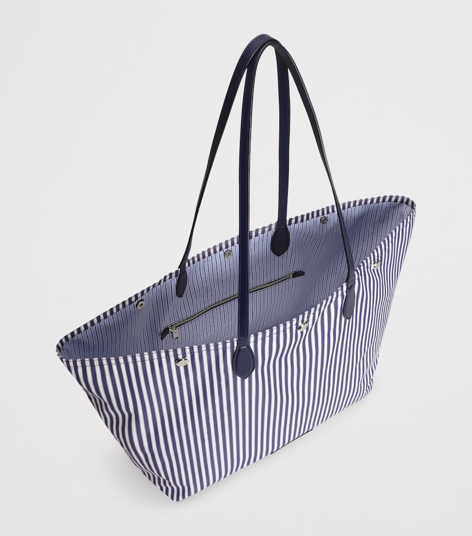 Dolce&Gabbana Stripe Essenza Shopper Bag Blue/white Image 5
