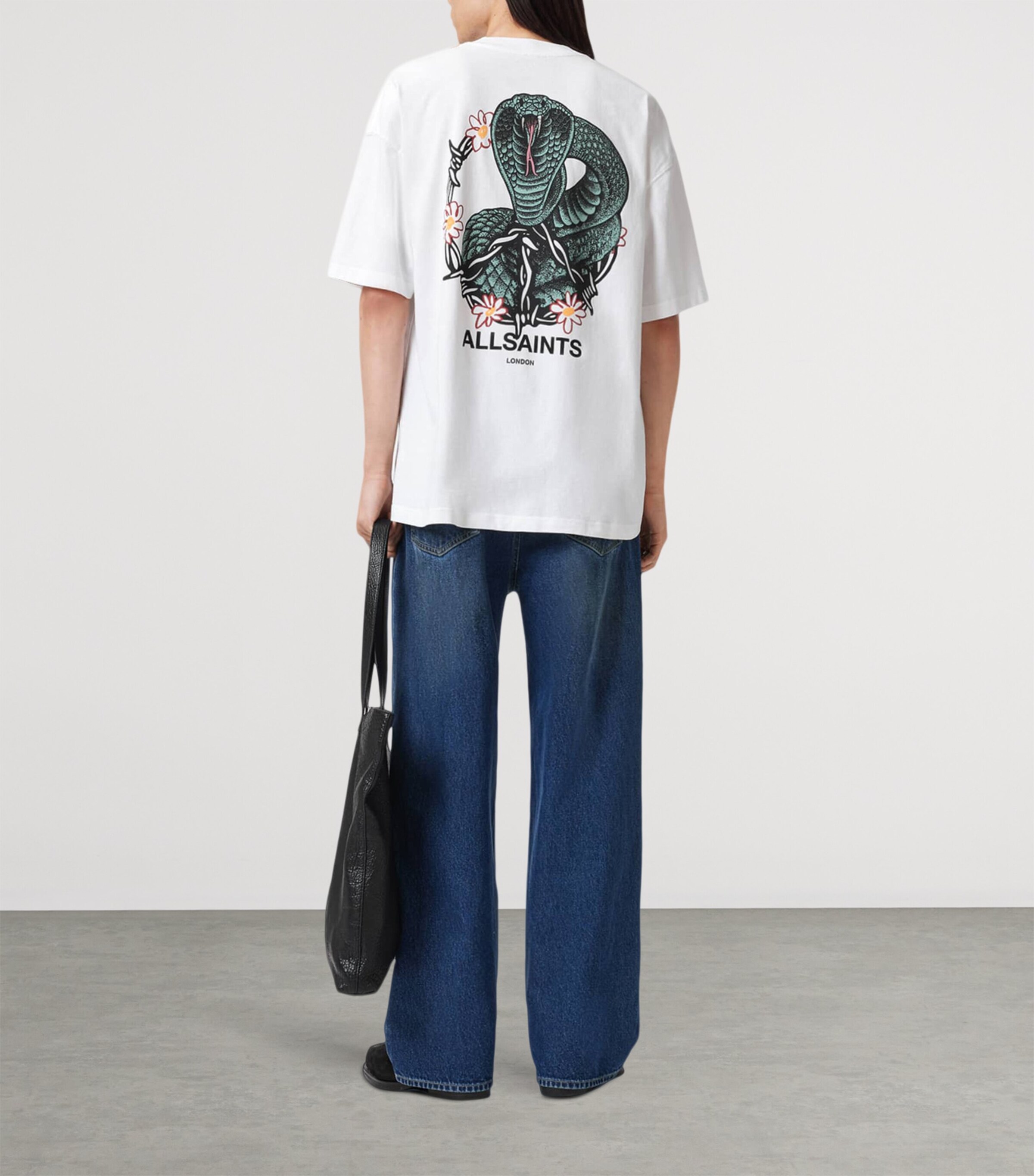 Cotton Snakebite Graphic T-Shirt OPTIC WHITE Image 4