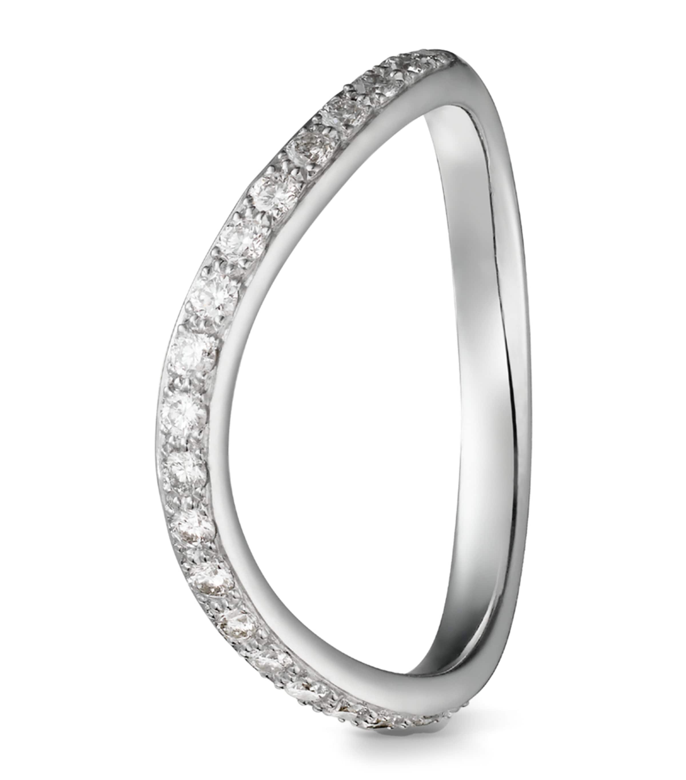 Cartier Platinum and Diamond Trinity Ruban Wedding Band Platinum Image 1