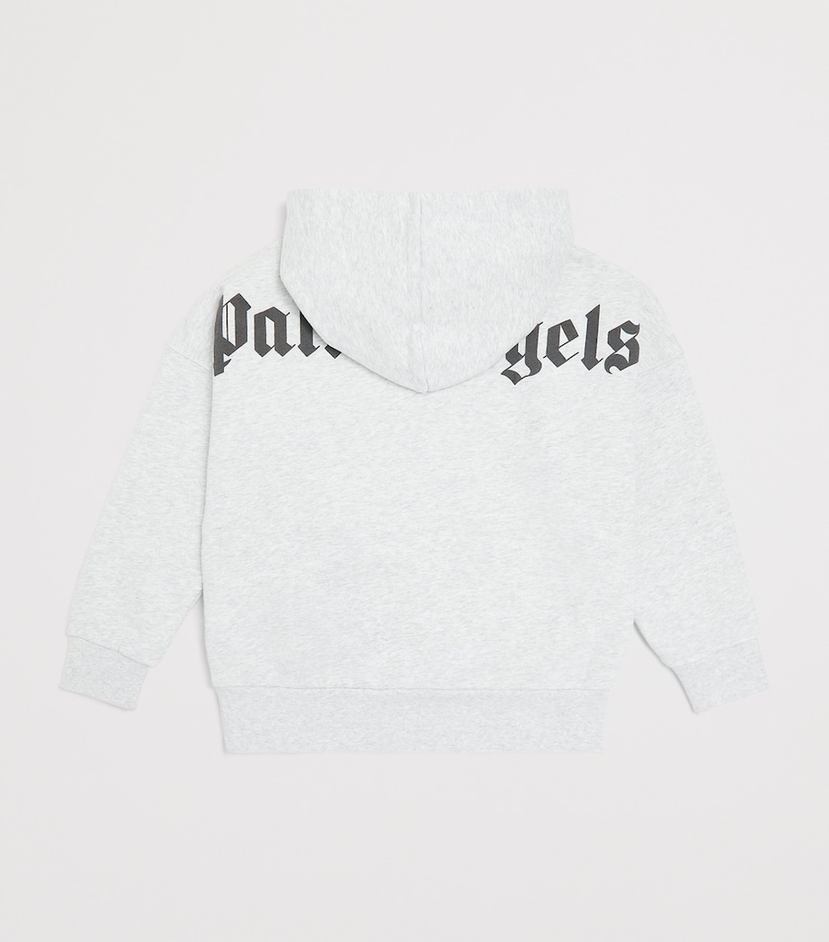 Cotton Logo Hoodie (4-12+ Years) 0810GREY MEL BLACK Image 2