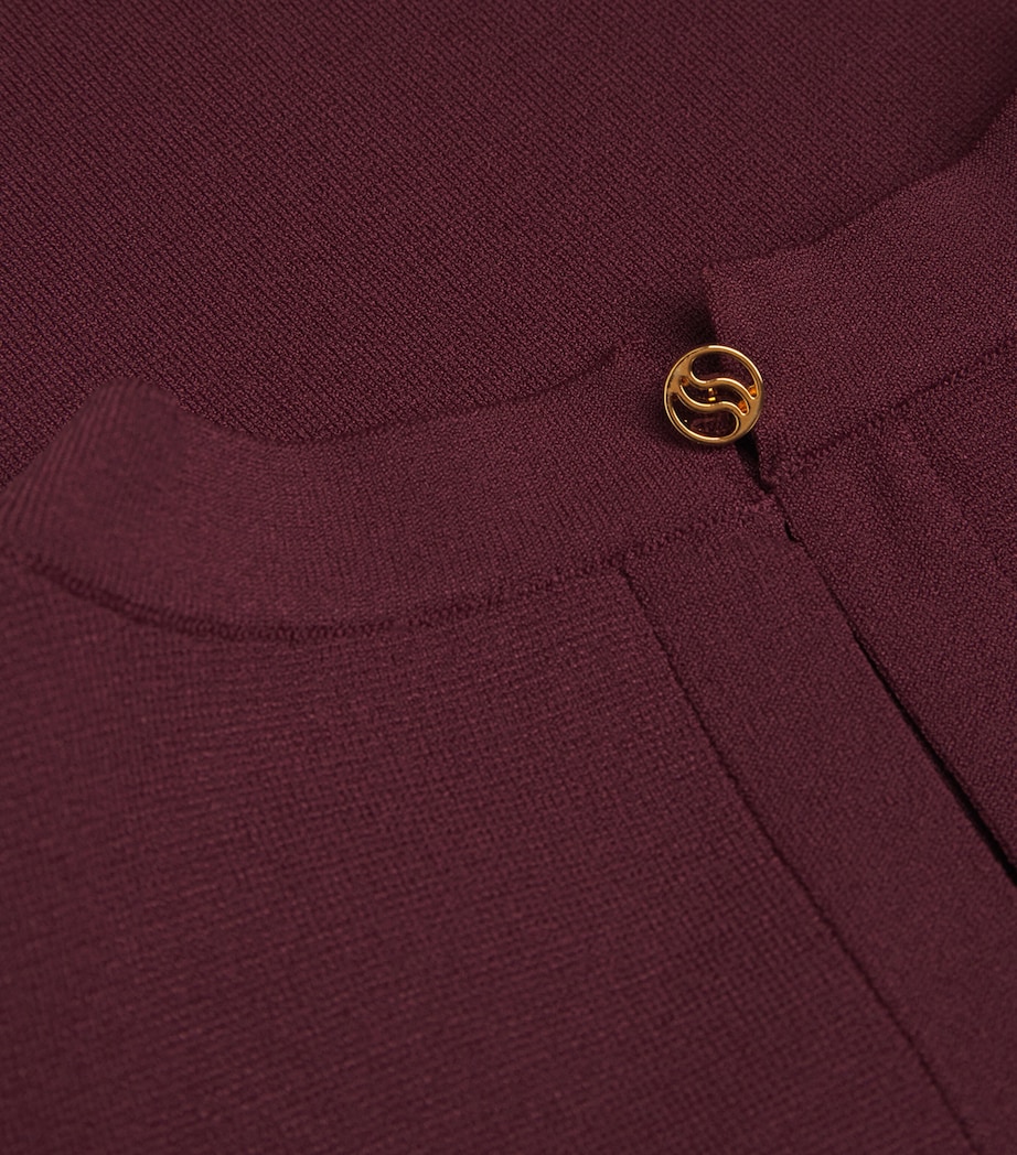 Knit Short-Sleeve Top 6017 BORDEAUX Image 5