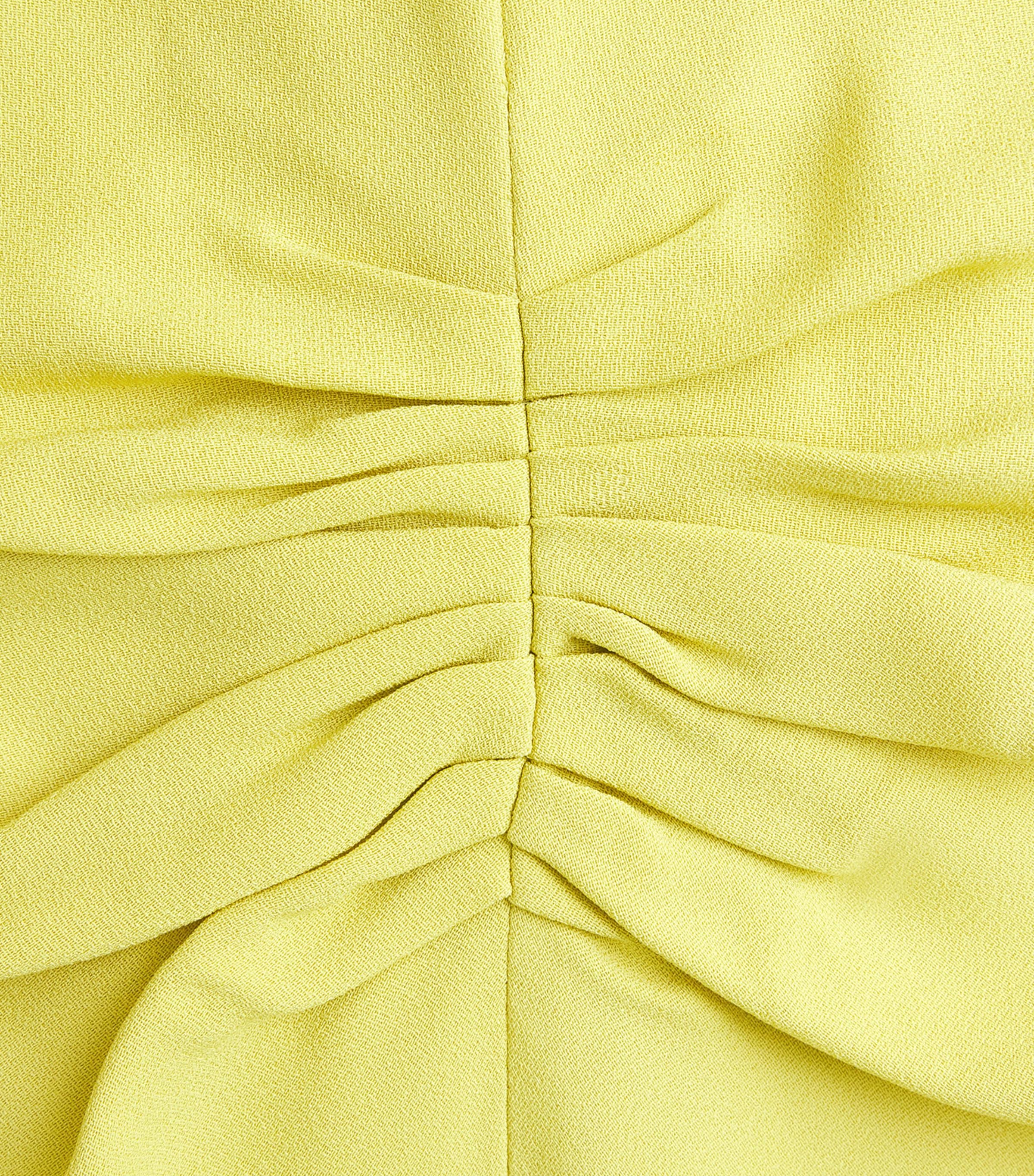 Victoria Beckham Womens Cady Bela Midi Dress Chartreuse Image 6