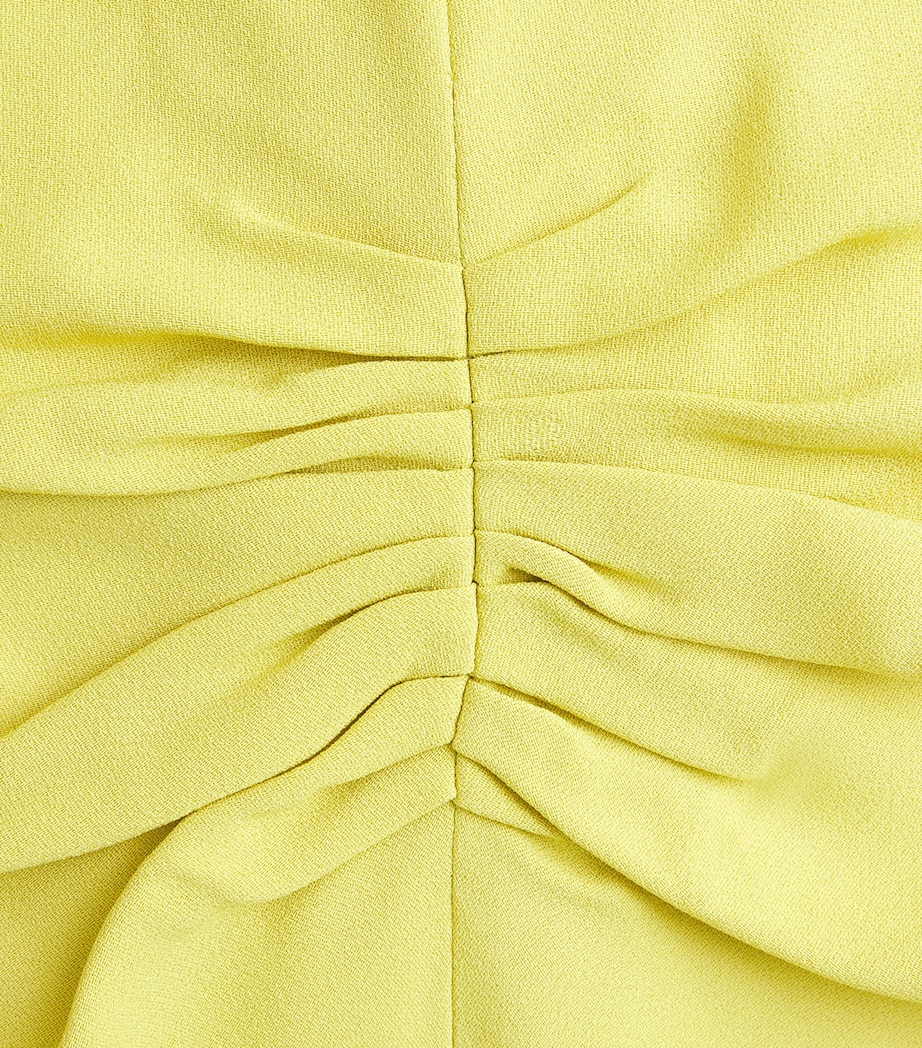Victoria Beckham Womens Cady Bela Midi Dress Chartreuse Image 6
