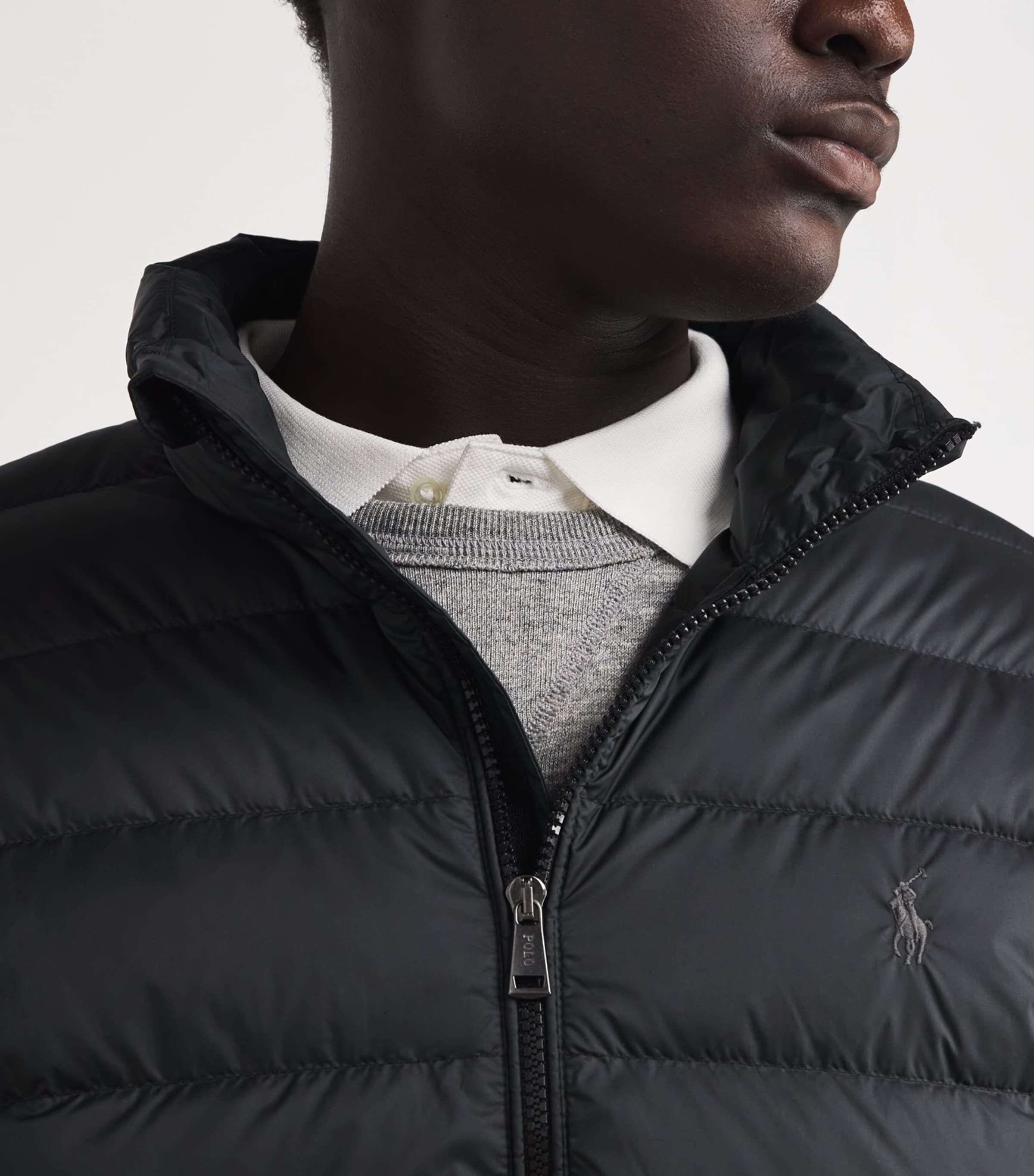 Down Puffer Jacket BLACK Image 6
