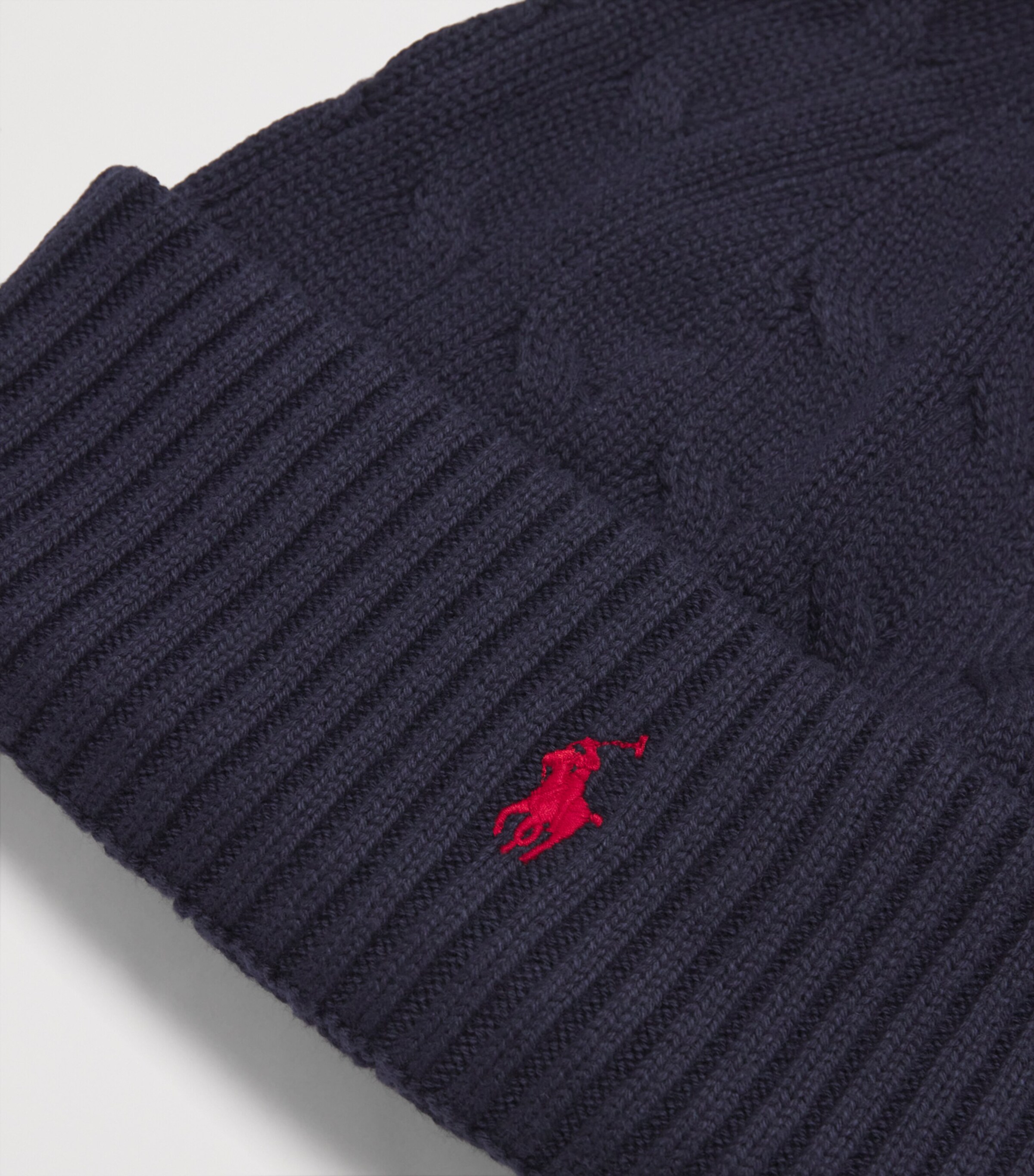Cotton Logo Beanie NAVY Image 3