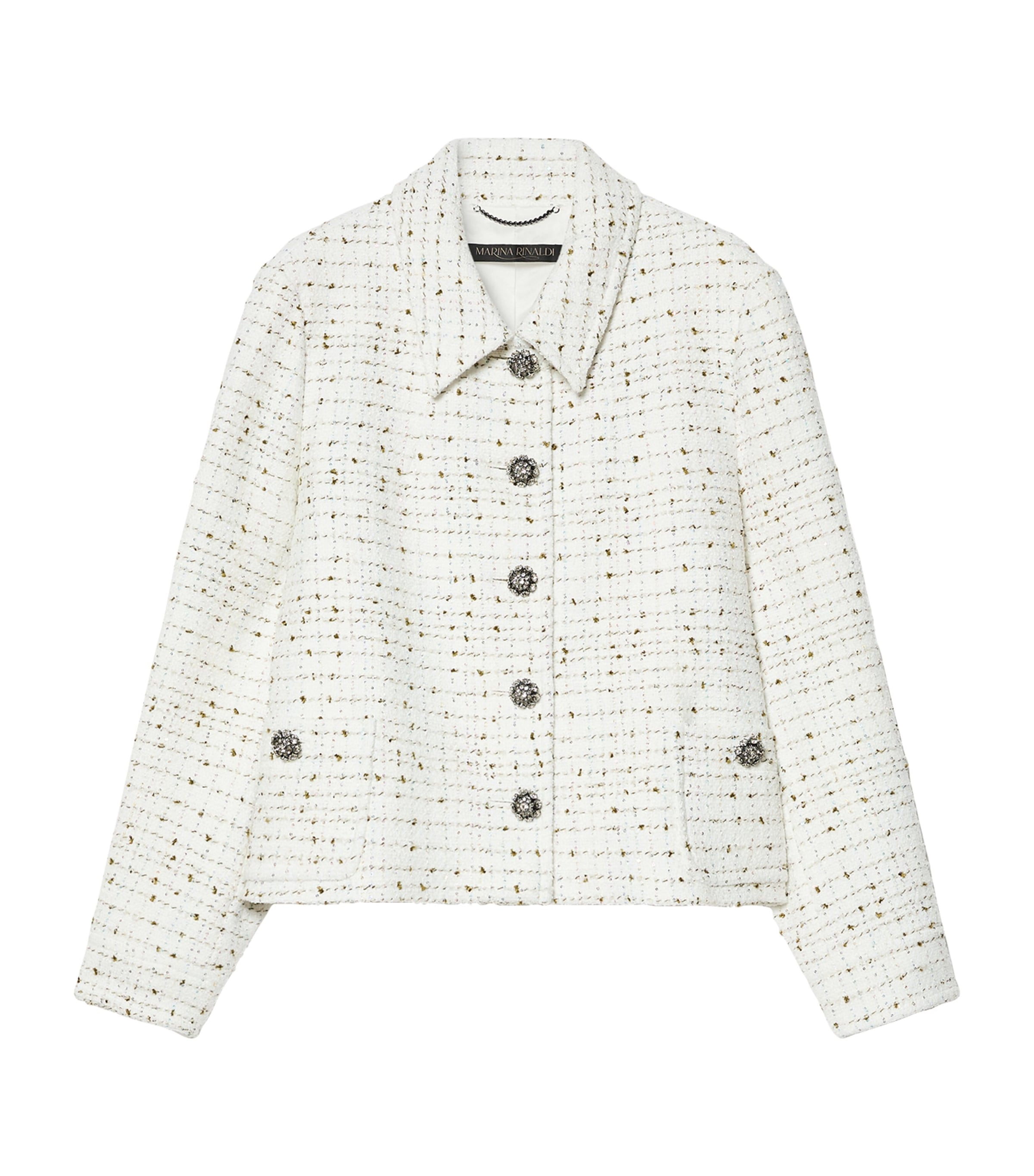 Bouclé Jacket WHITE Image 1