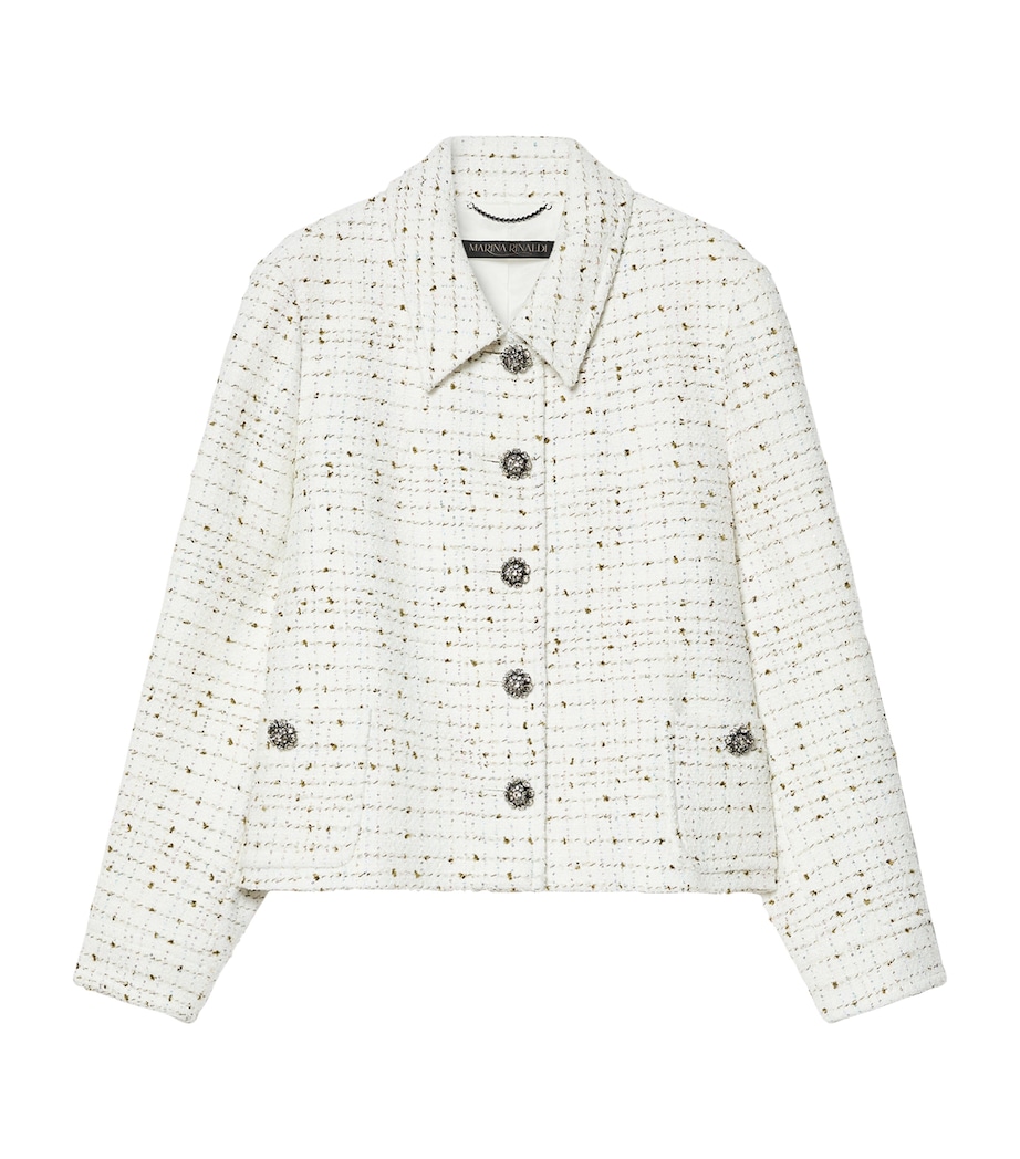 Bouclé Jacket WHITE Image 1