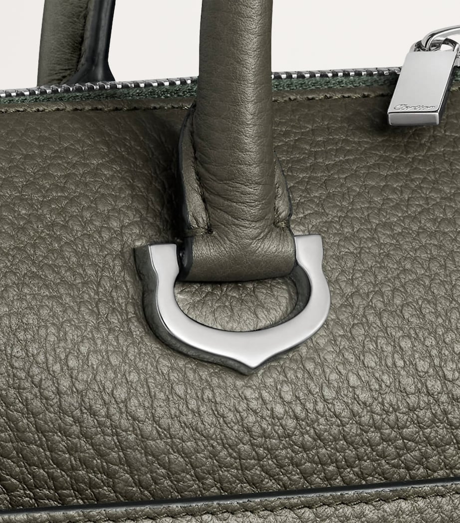 Small Calfskin Must de Cartier Document Holder KHAKI Image 3