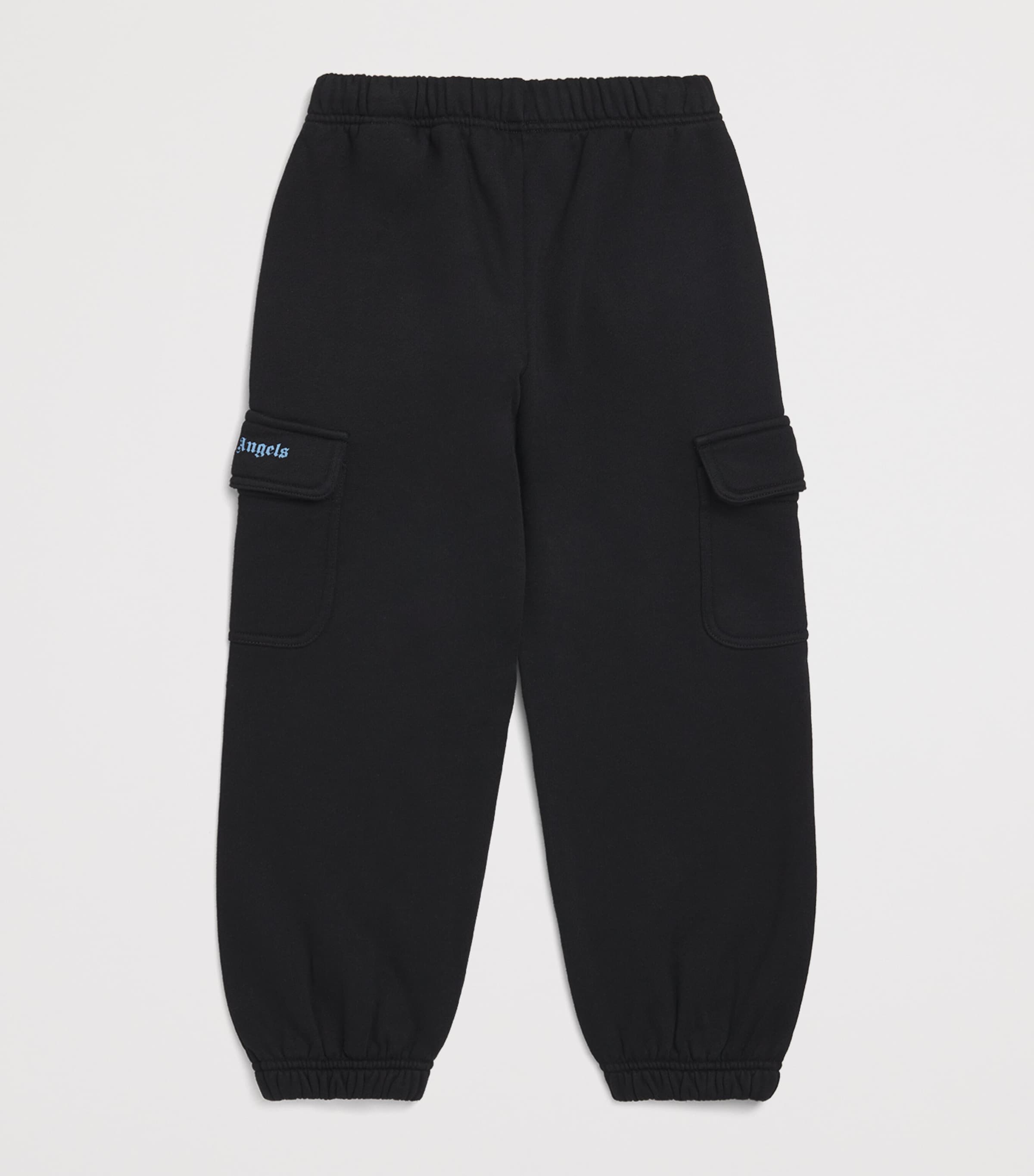 Cotton Logo Sweatpants (4-12+ Years) 1040BLACK-LIGHT BLUE Image 2