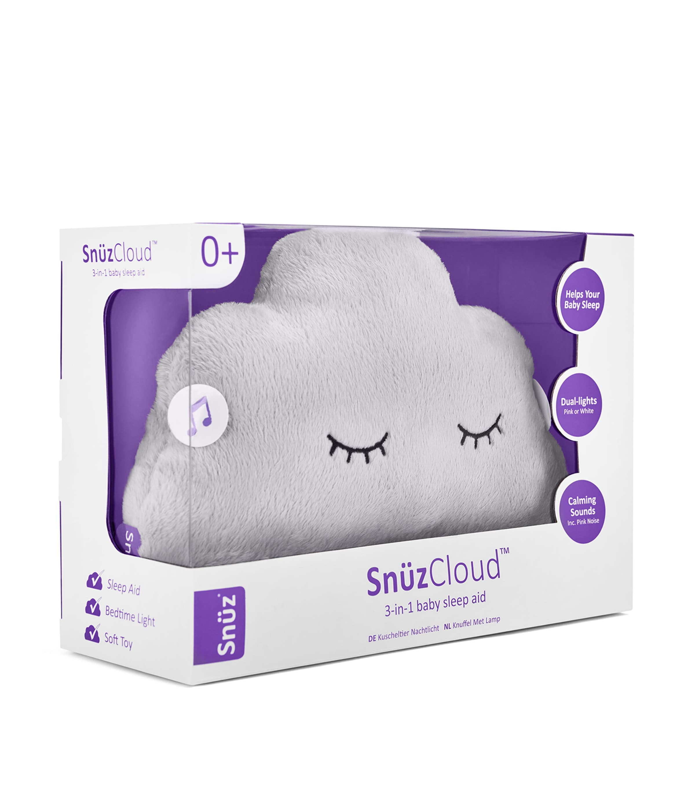 Snüz SnüzCloud Baby Sleep Aid Light Grey Image 7