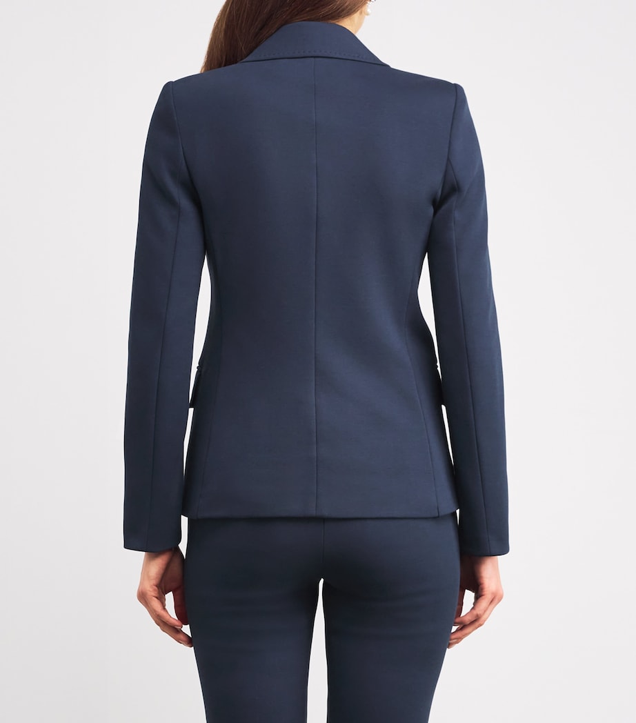 Jersey Double-Breasted Blazer NAVY Image 4