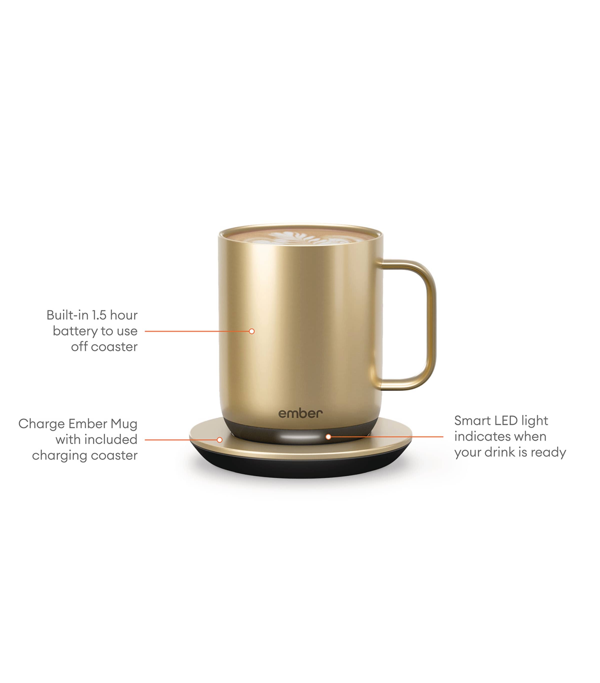 Smart Mug (295ml) GOLD Image 4