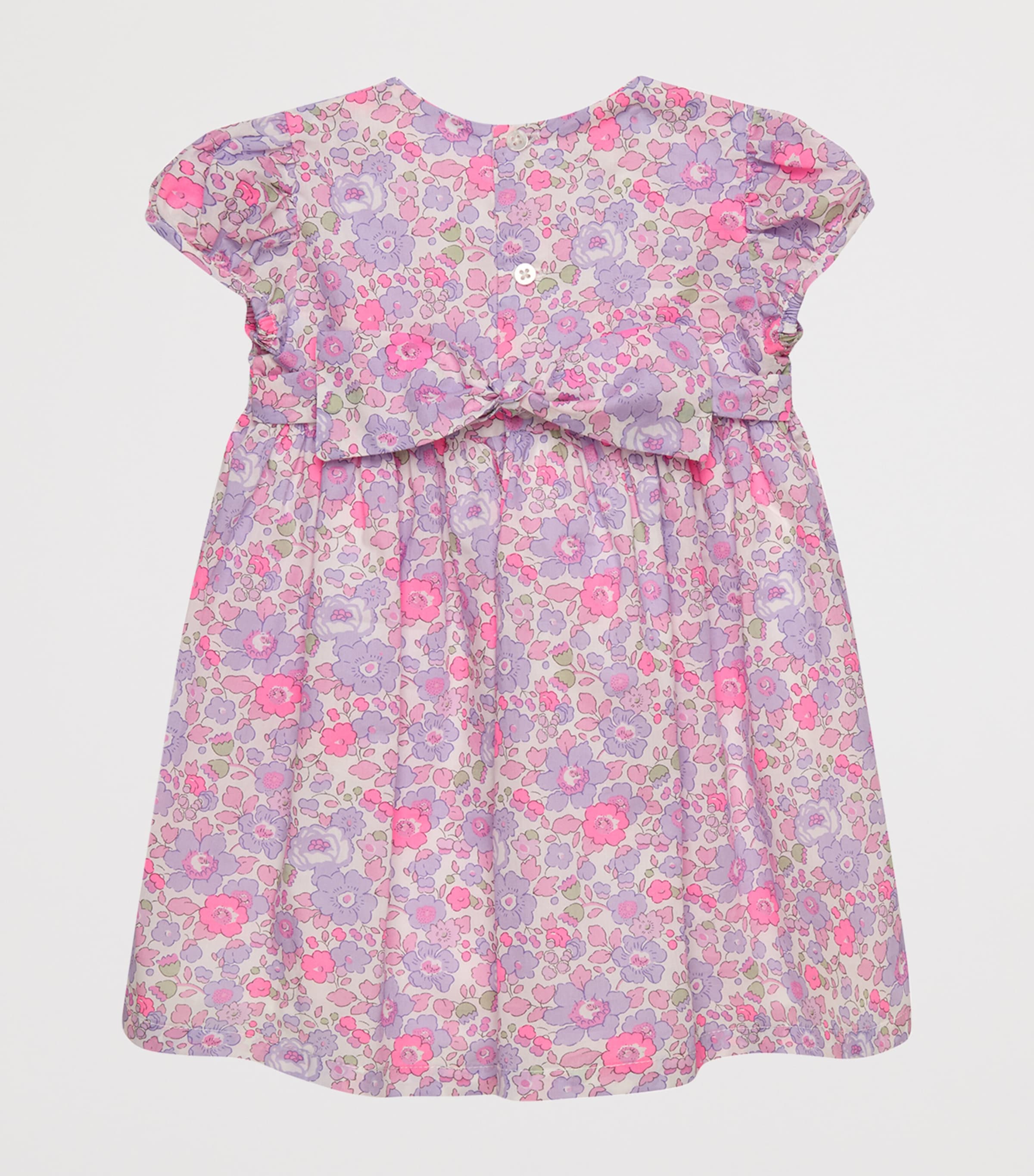 Trotters Cotton Floral Betsy Party Dress (3-24 Months) Lilac Betsy Image 2