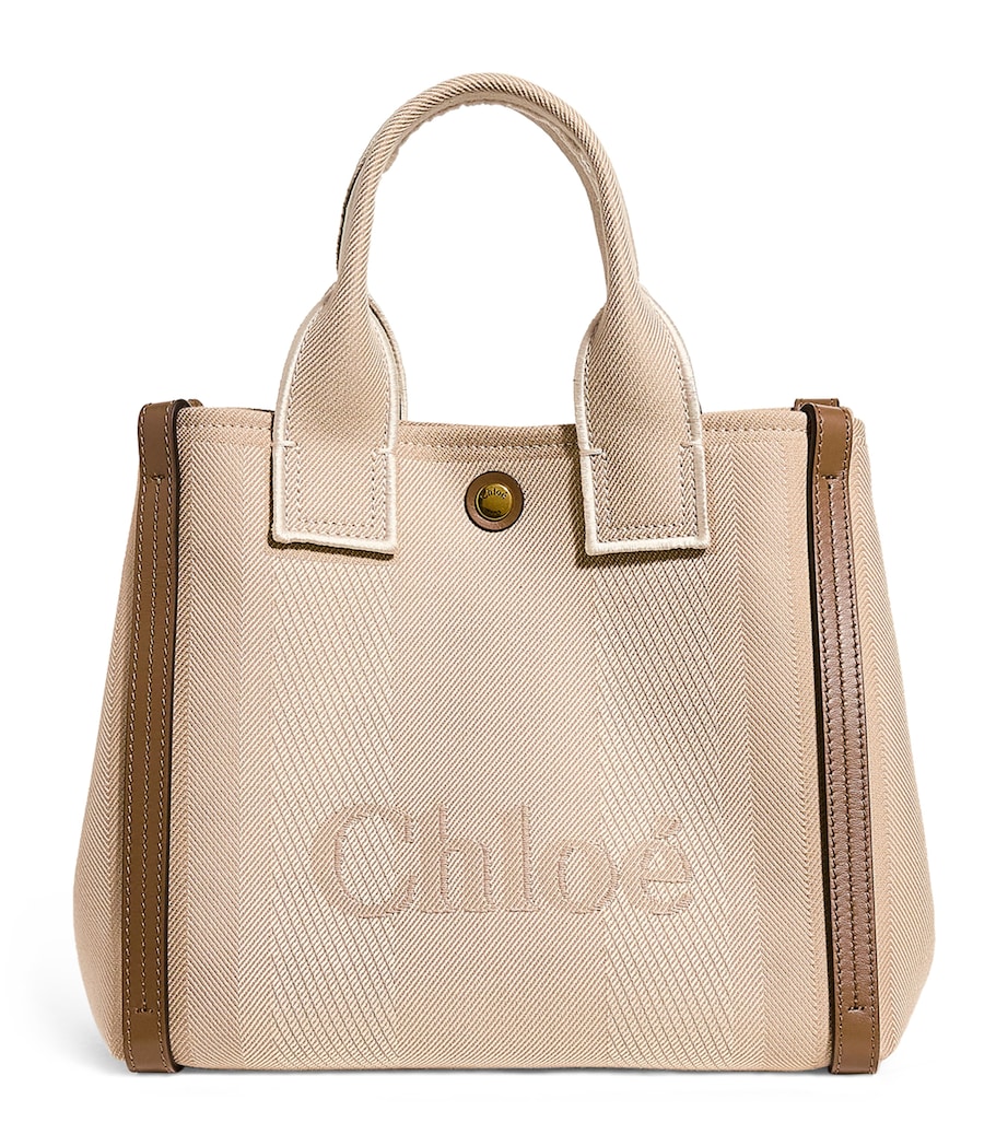 Small Canvas Carry Tote Bag VEGETAL BEIGE Image 1