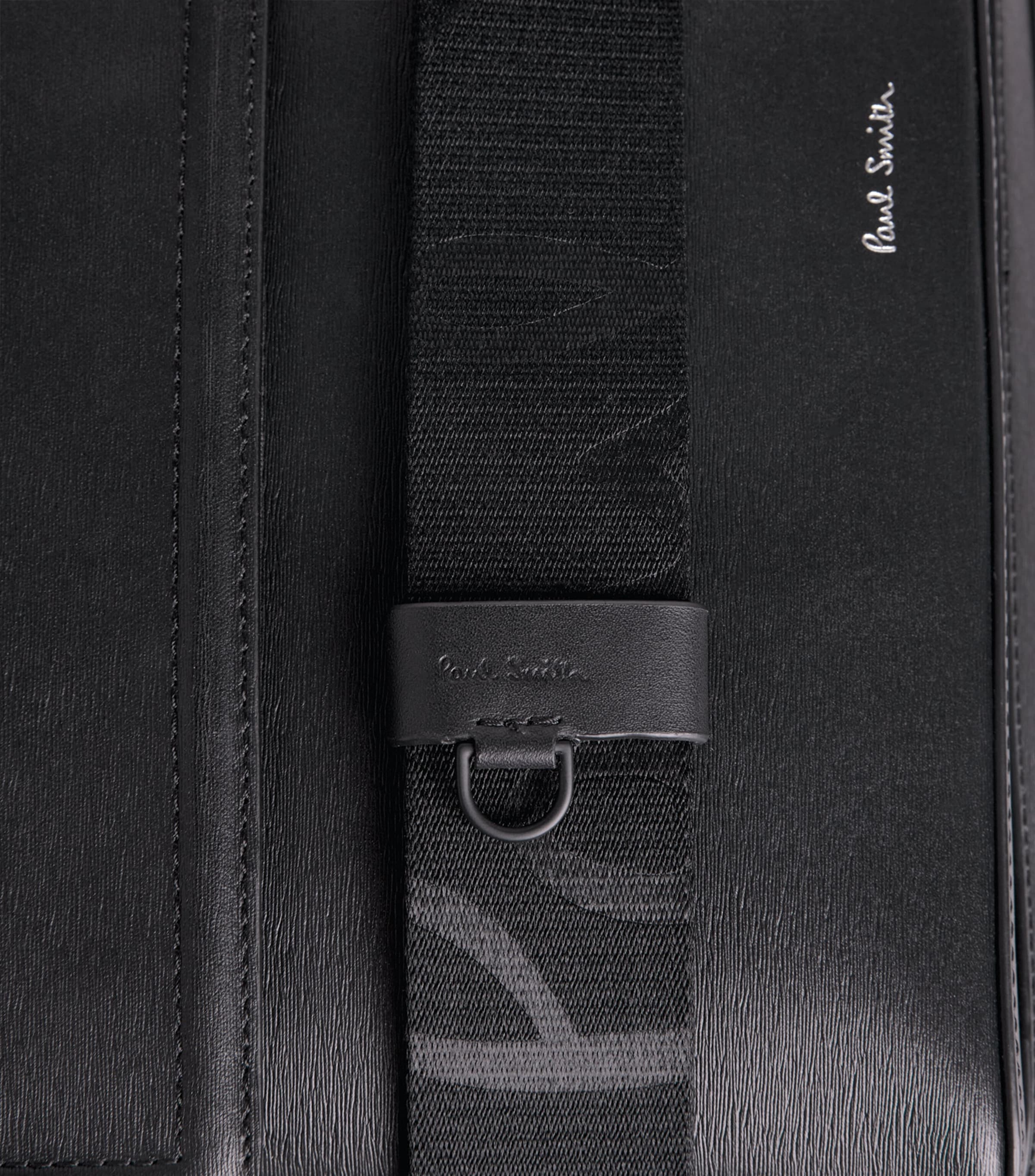 Leather Folio Bag BLACK Image 6