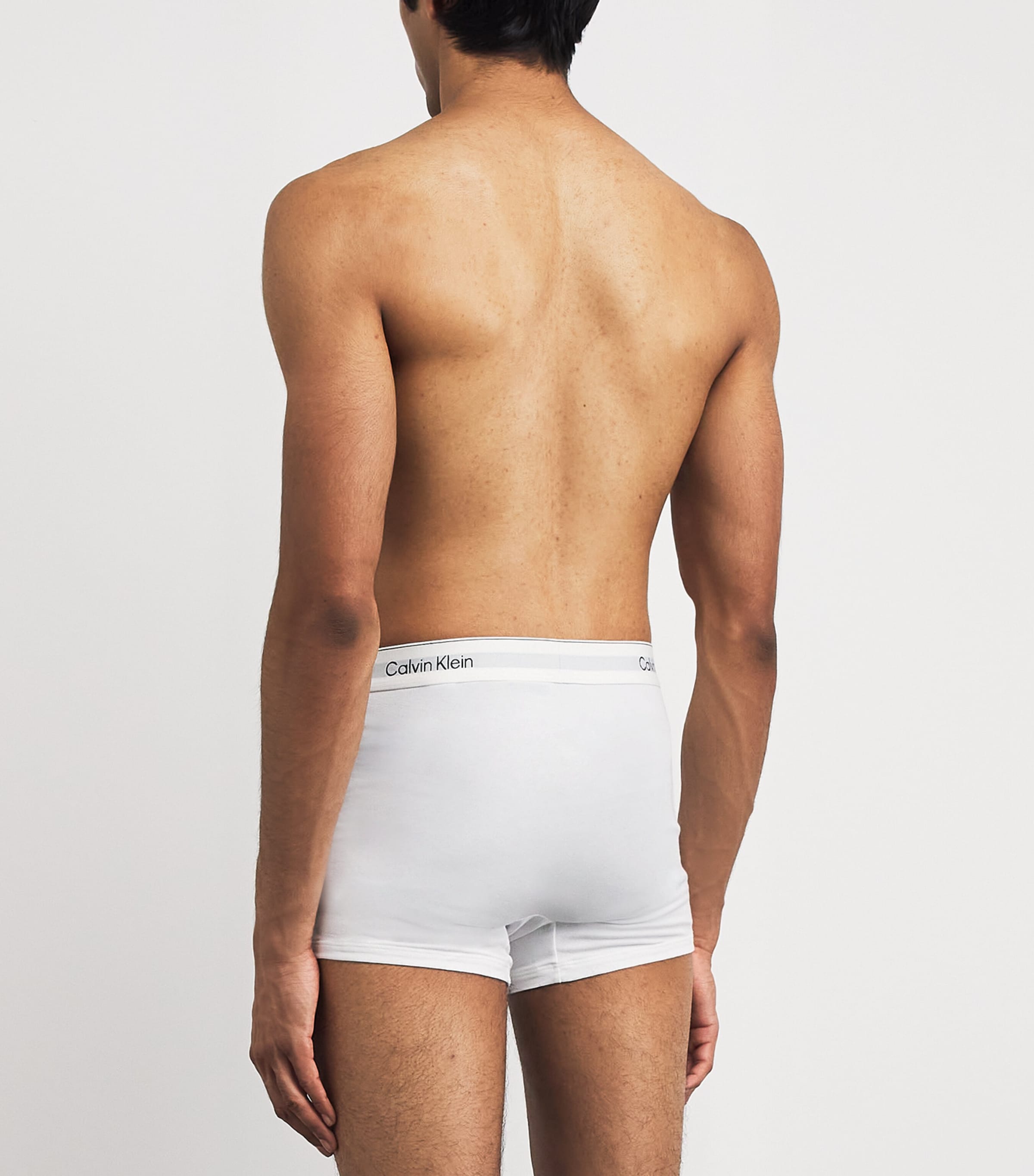 Calvin Klein Mens Cotton Stretch Relaxed Icon Trunks (Pack of 3) Multi Image 3