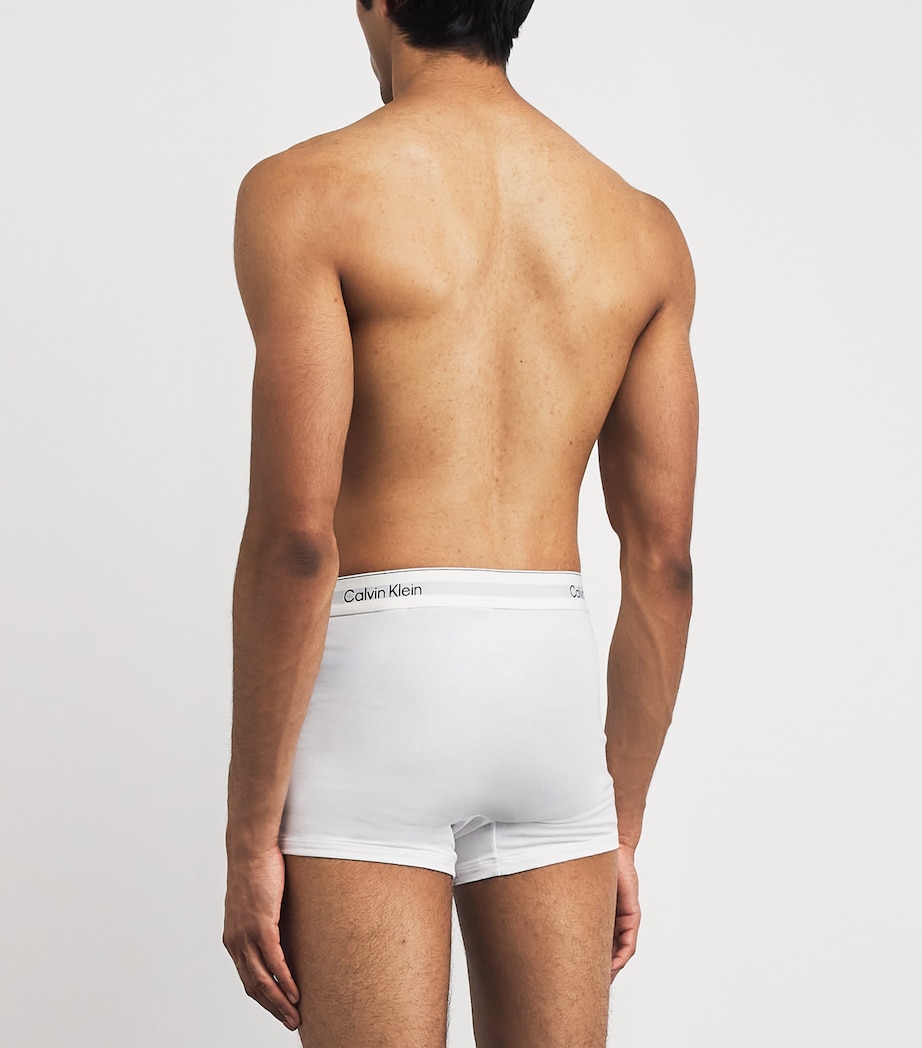 Calvin Klein Mens Cotton Stretch Relaxed Icon Trunks (Pack of 3) Multi Image 3