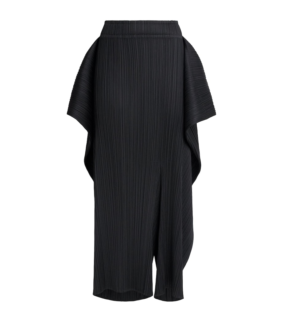 Pleats Please Issey Miyake Womens Module Trousers Black Image 1
