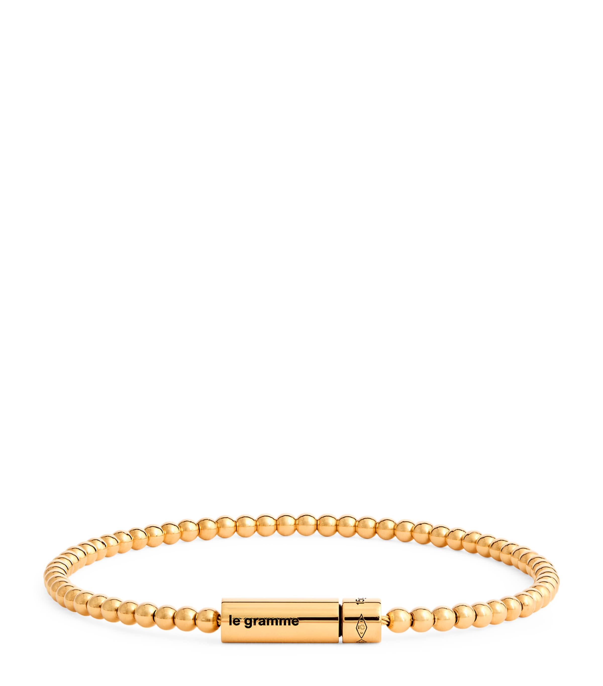 Le Gramme Yellow Gold Beads Bracelet