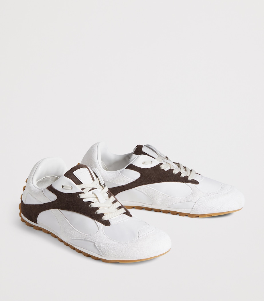 Bottega Veneta Suede-Panel Sneakers Image 3