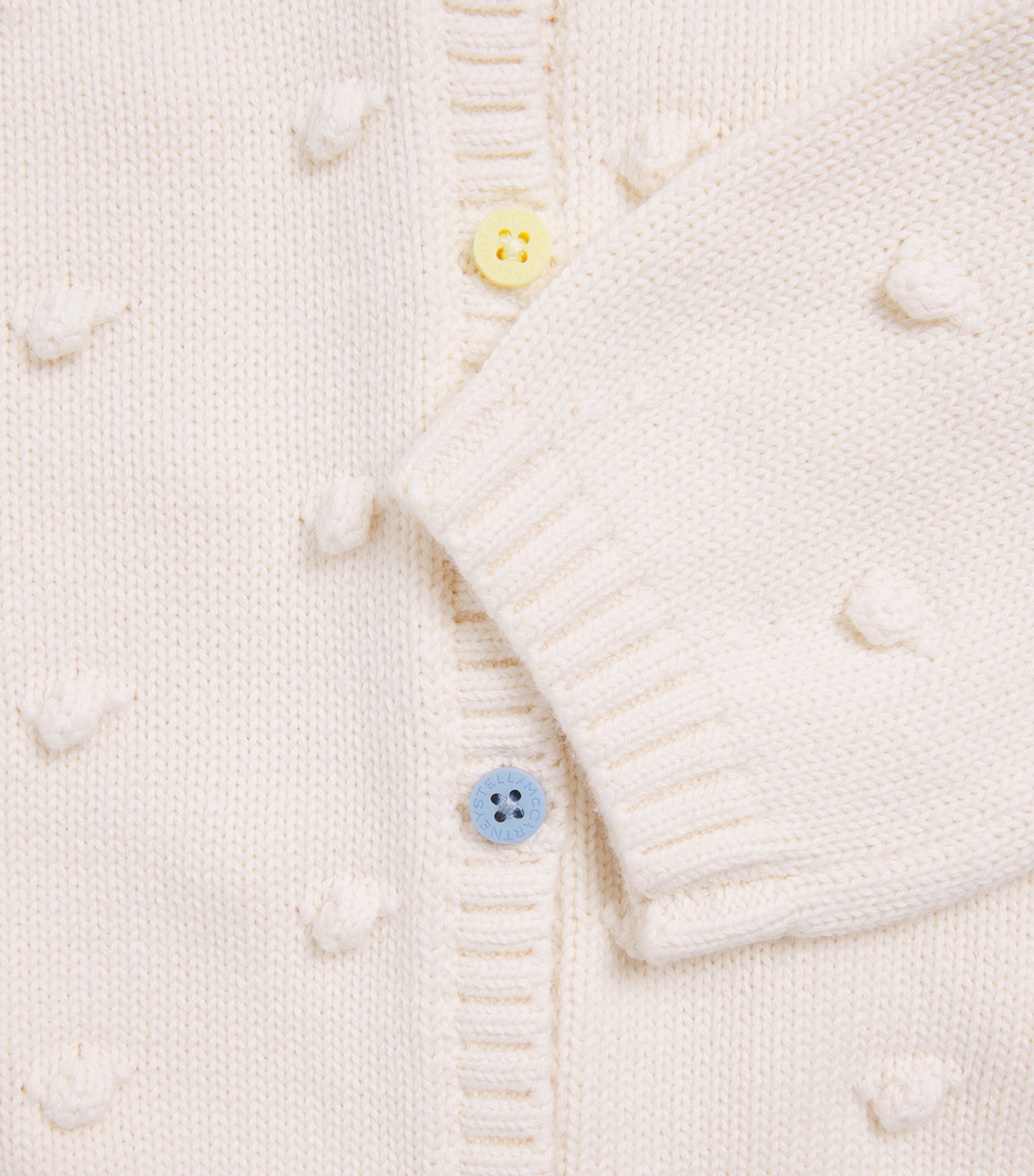 Stella McCartney Kids Knitted Cardigan (3-36 Months) Ivory Image 2