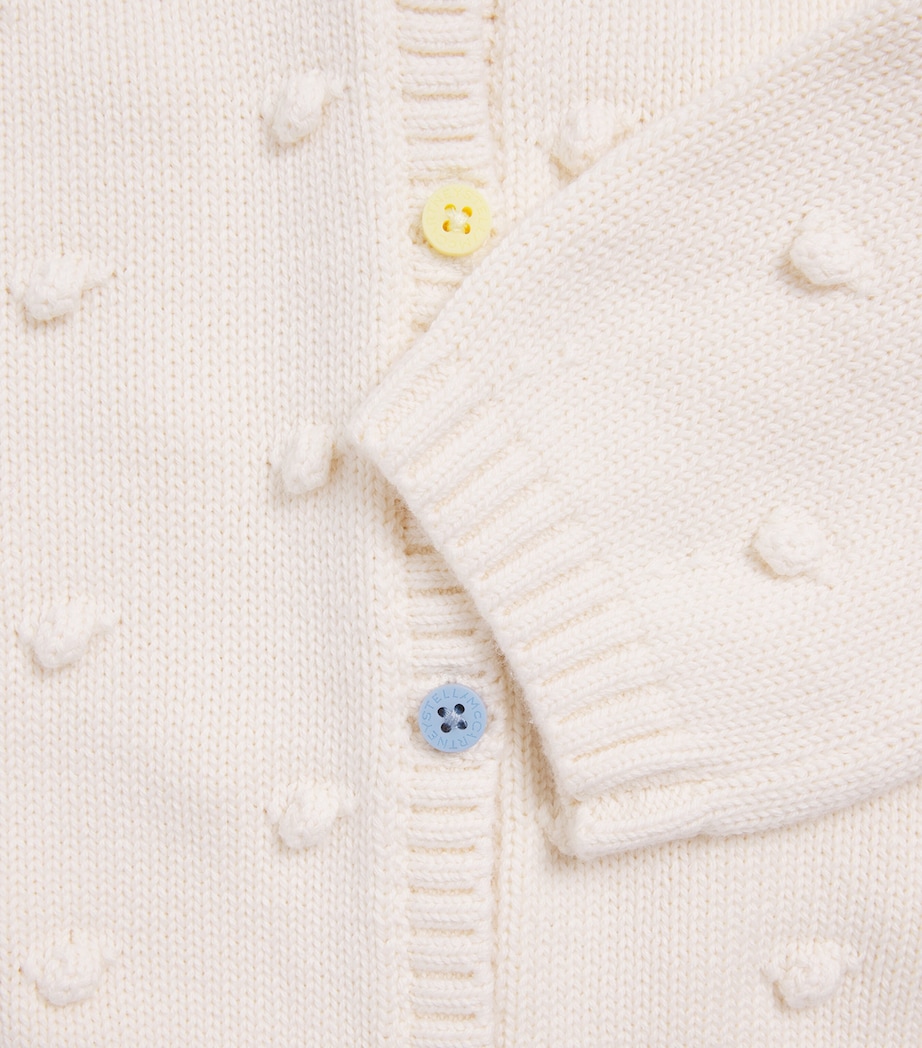 Stella McCartney Kids Knitted Cardigan (3-36 Months) Ivory Image 2