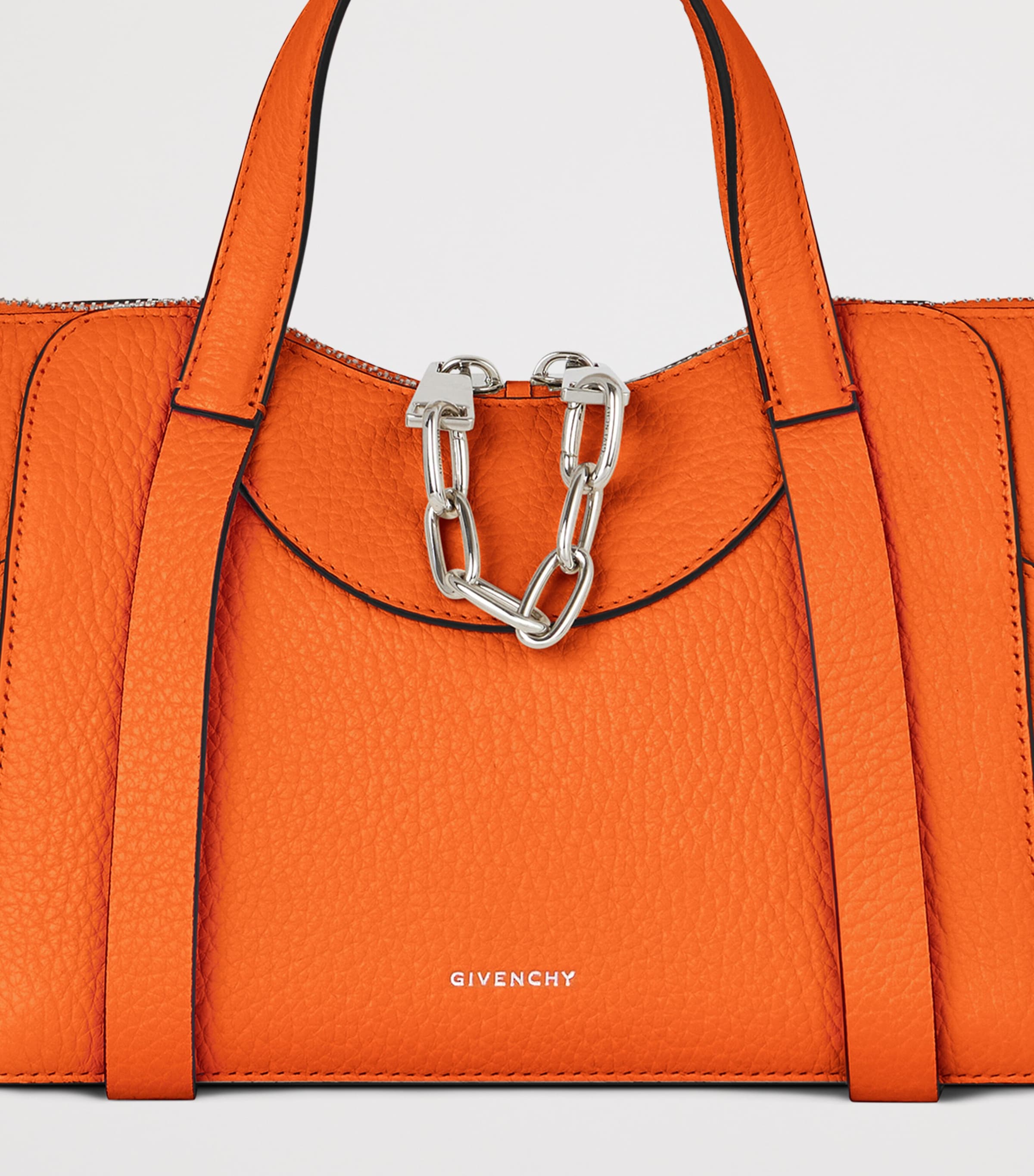 Givenchy Small Leather Snatch Top-Handle Bag Image 5