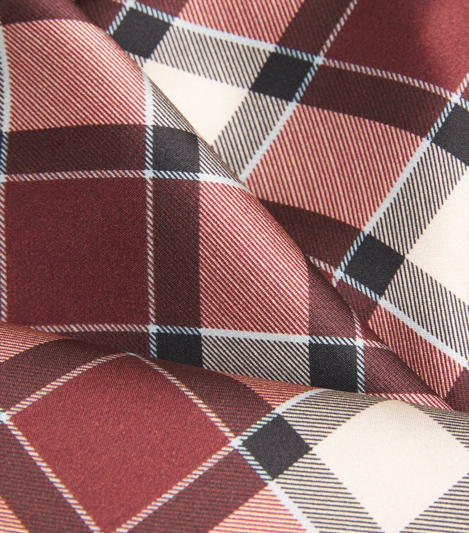 Silk Plaid Maxime Maxi Dress NORFOLK PLAID Image 5