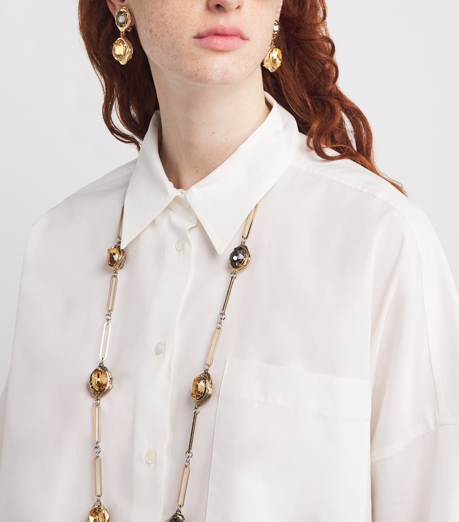 Embellished Clip-On Earrings GOLD Image 5