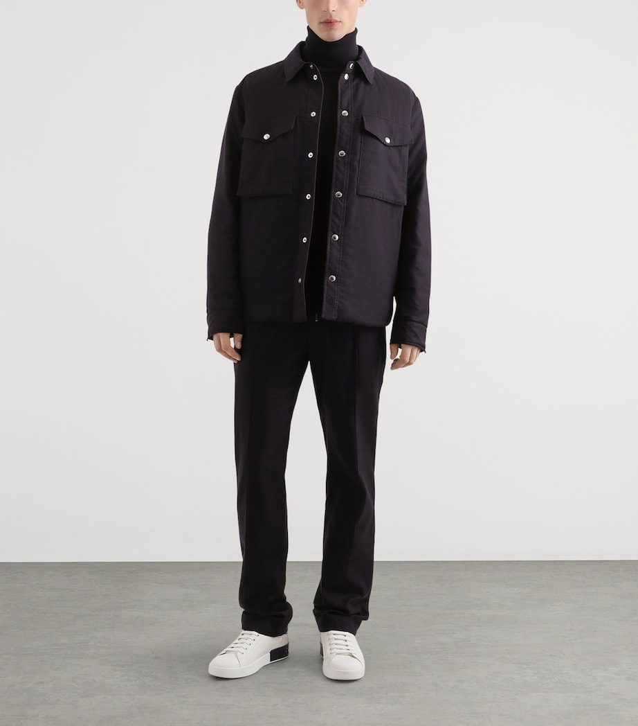 Cotton-Blend Reversible Shirt Jacket S8031-FANTASY Image 2