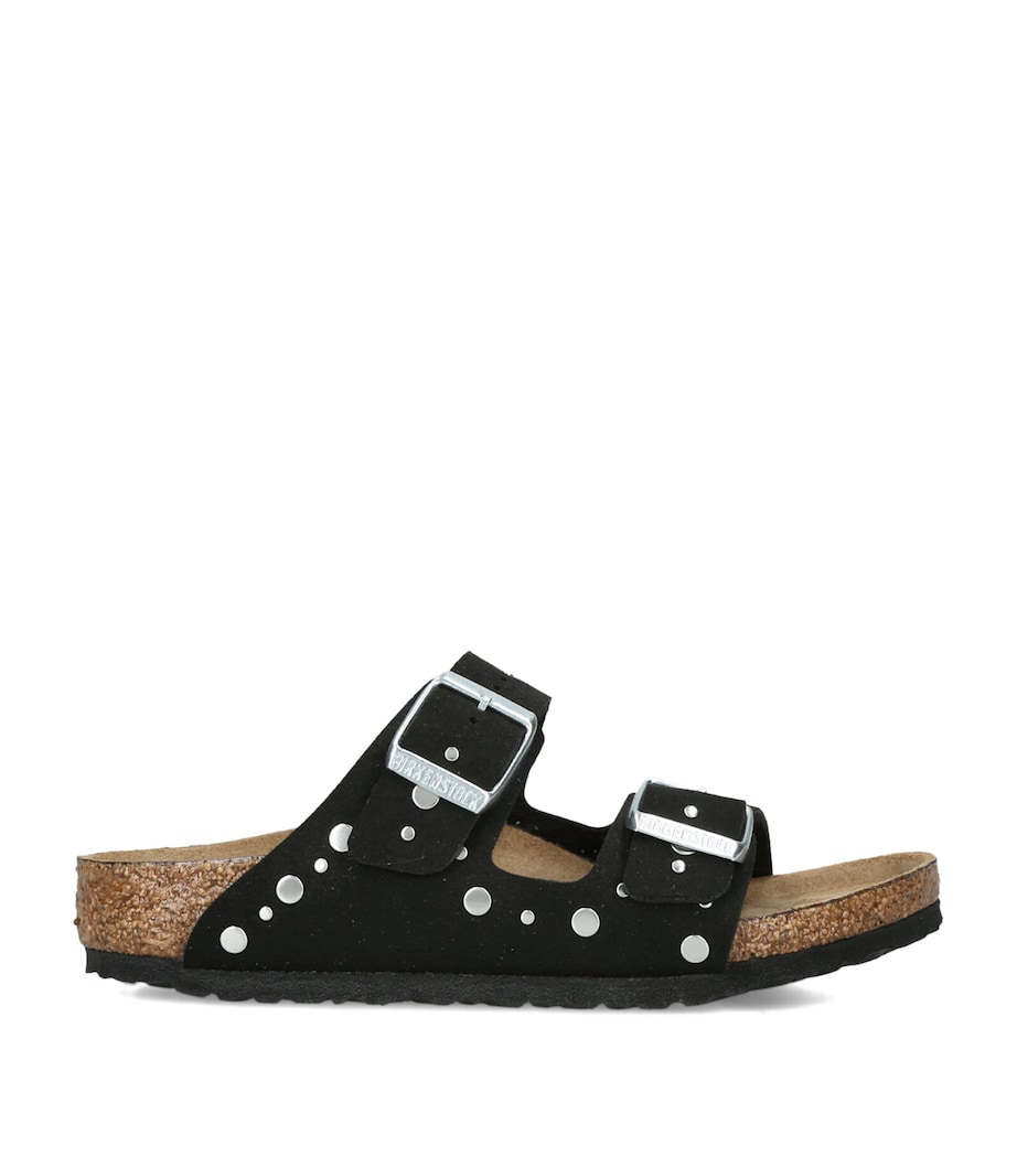 Birkenstock Suede Arizona Rivet-Detail Sandals Black Image 1