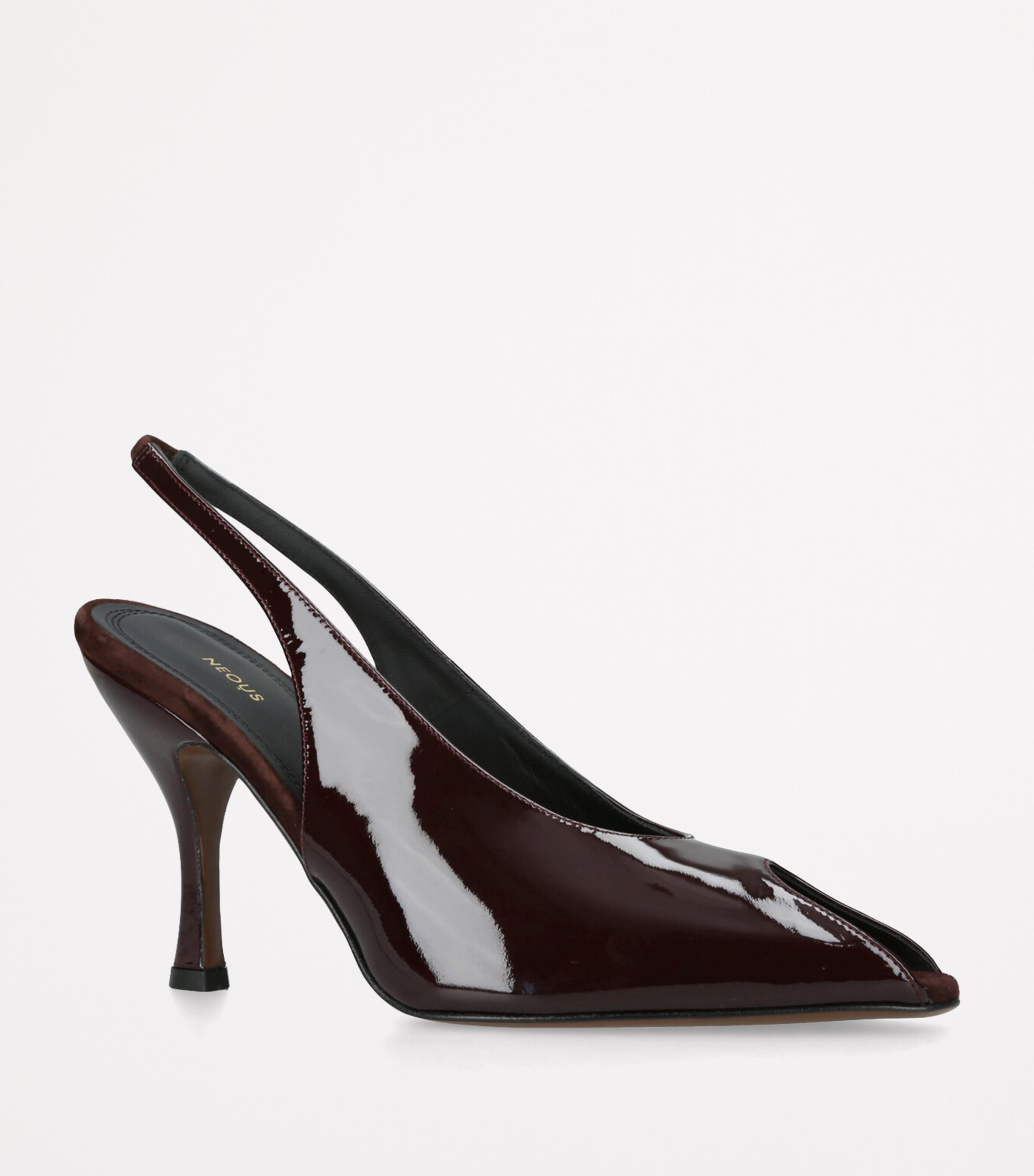 Hamal Slingback Heels 85 DARK BROWN Image 3