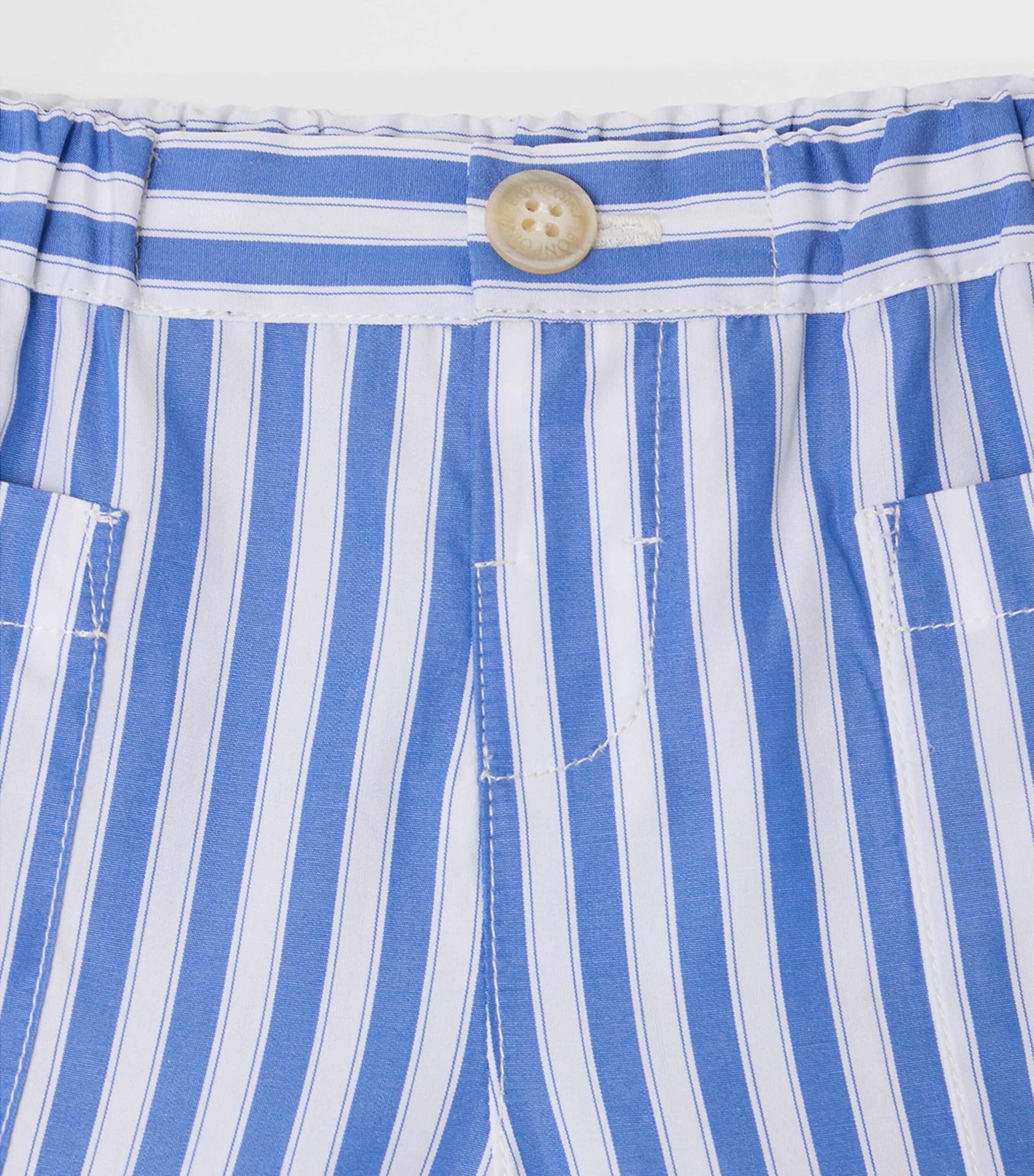 Bonpoint x Maison Kitsuné Stripe Shorts (6-36 Months) Ra Bleu De Prusse Image 3