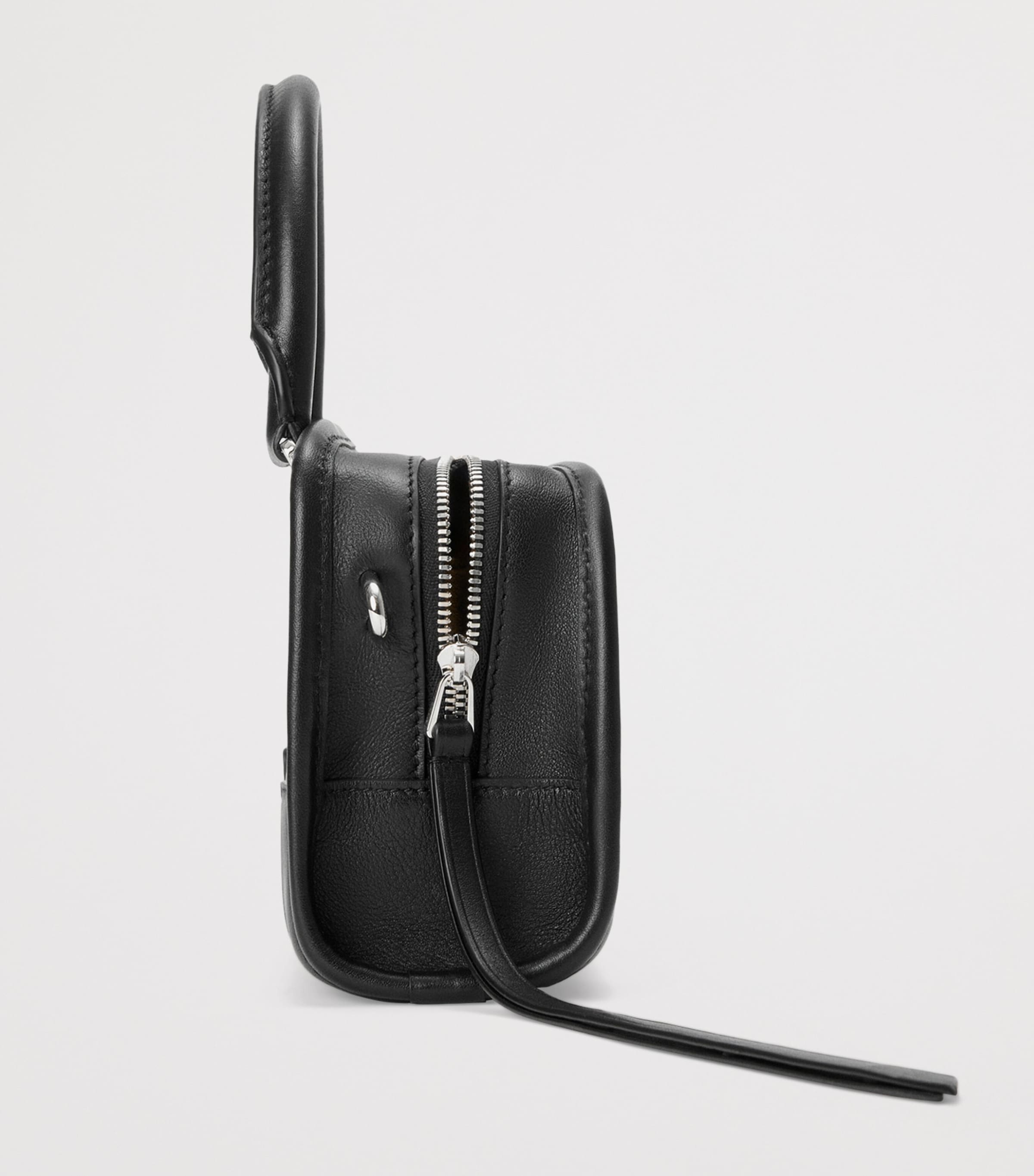LOEWE Mini Leather Amazona 180 Top-Handle Bag Black Image 4
