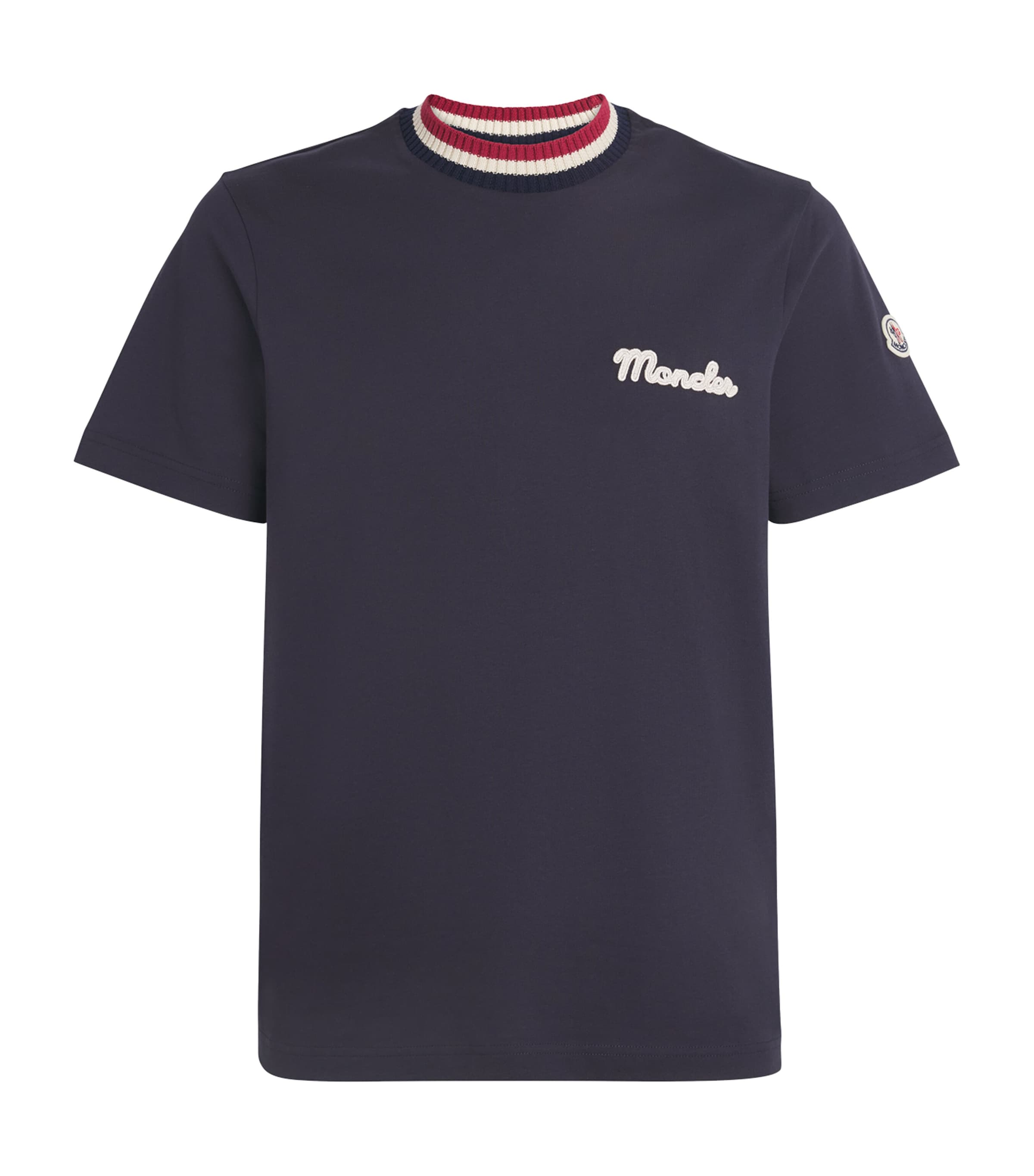 ★【MONCLER】★Logo embroidered short-sleeved T-shir.t★ Moncler Embroidered Logo T-Shirt | Liberty