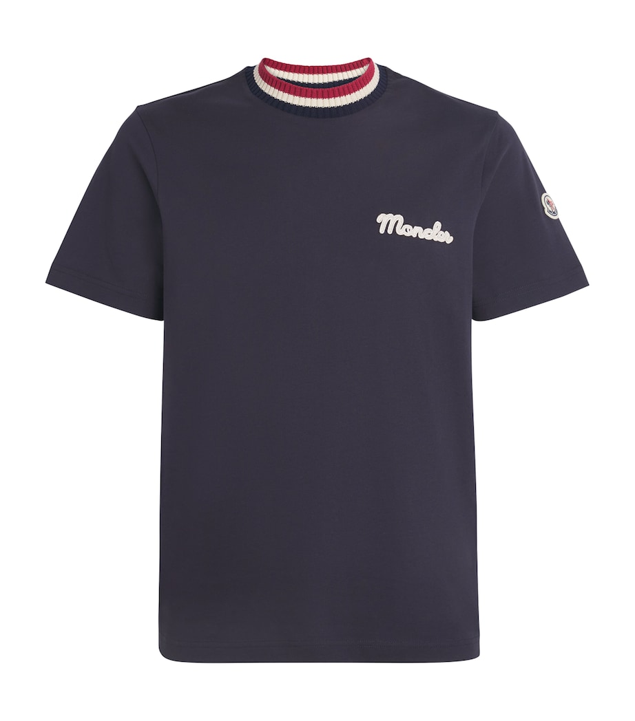 Cotton Logo Embroidered T-Shirt 742 Image 1